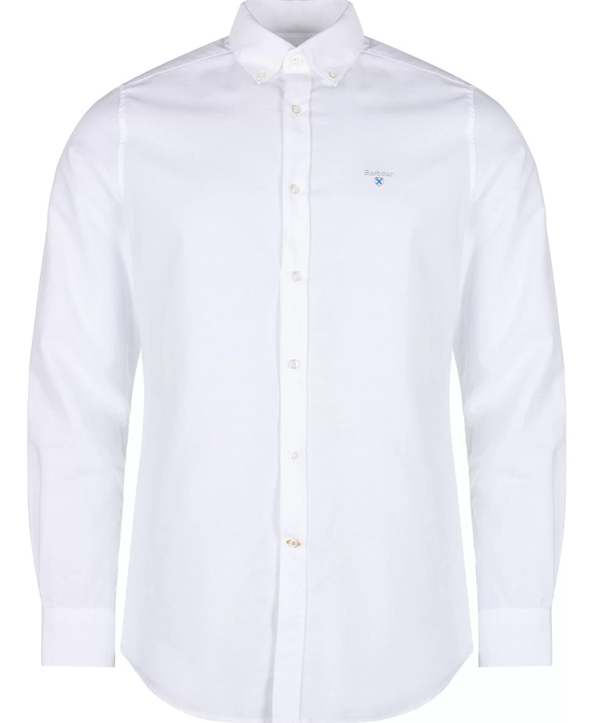 Clearance Henry Bucks BARBOUR Oxford Tailored Shirt WHITE