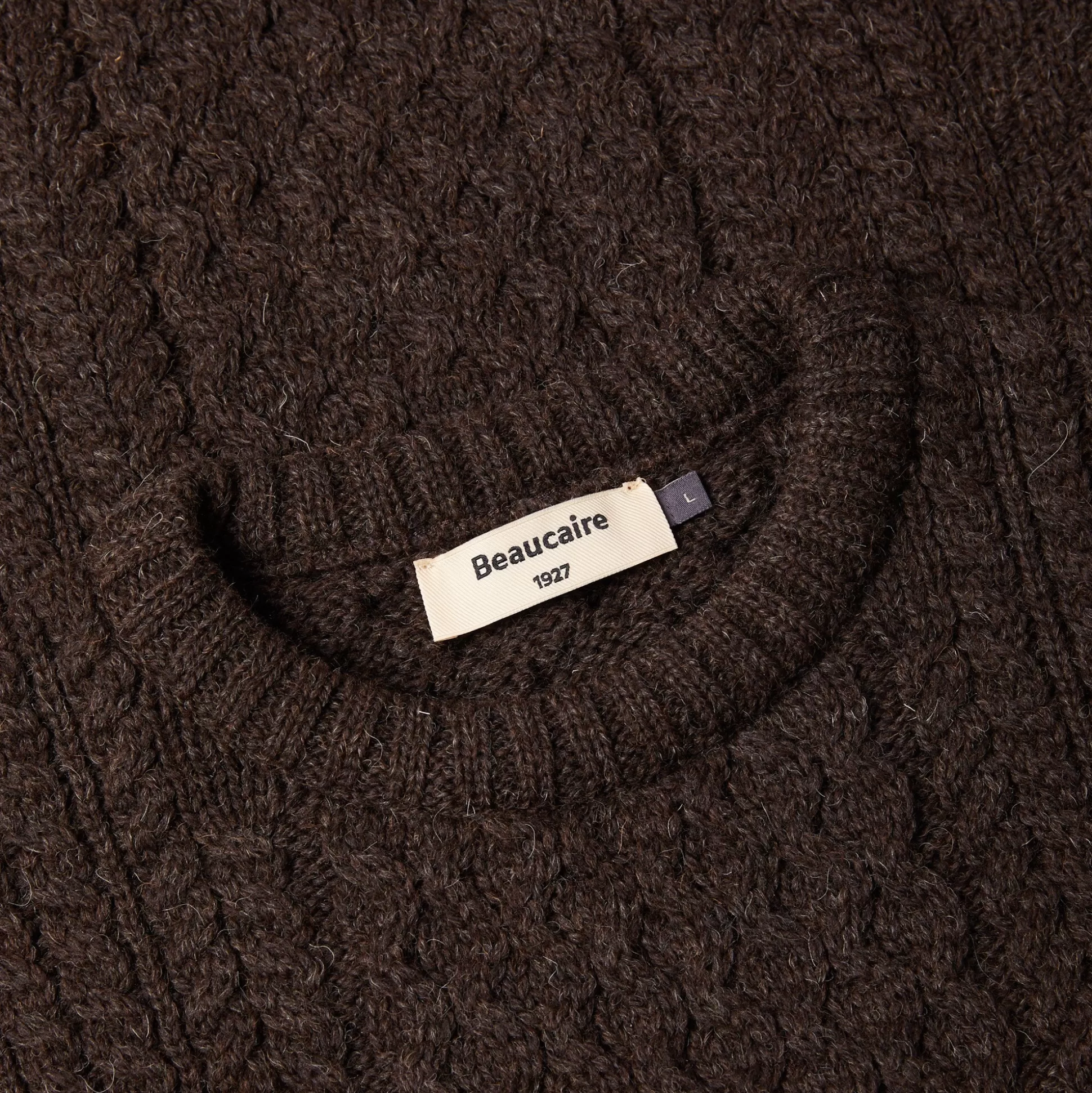 Cheap Henry Bucks BEAUCAIRE Cable Sweater BROWN