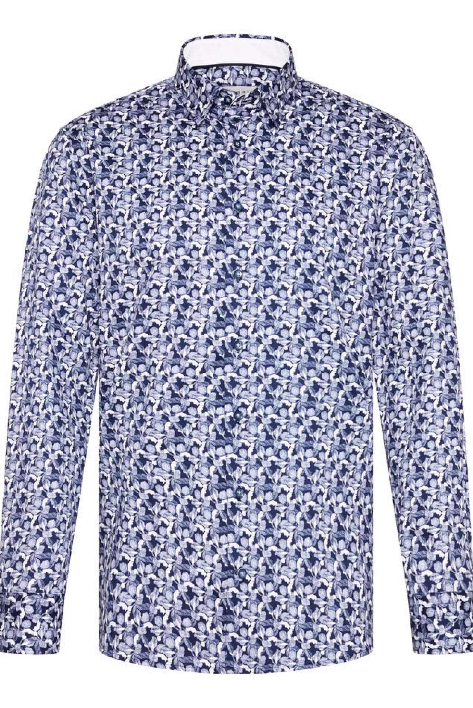 Cheap Henry Bucks BUGATTI Printed Casual Shirt BLUE/WHITE SC
