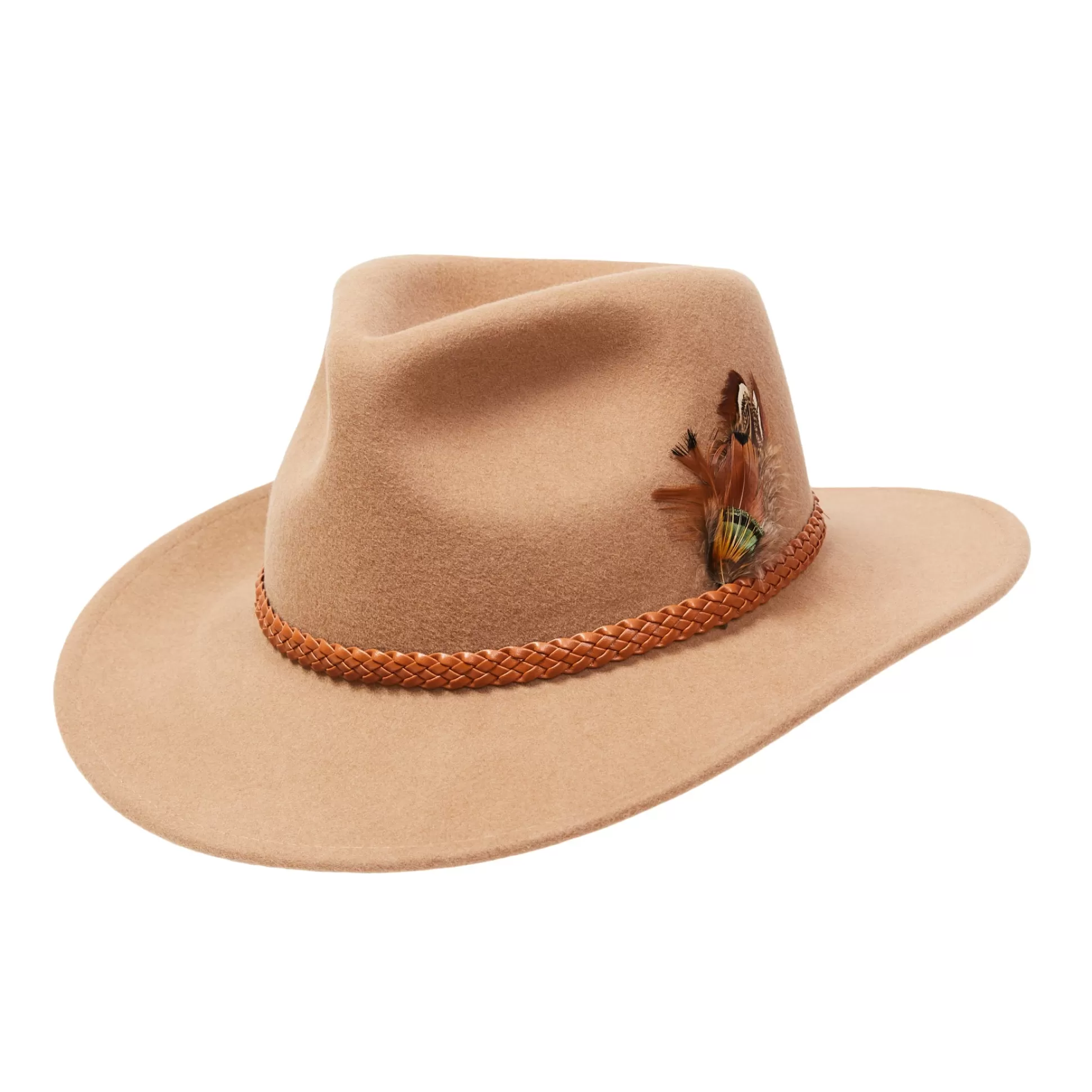 Flash Sale Henry Bucks CITY HATTERS Harrison With Braided Band BROWN