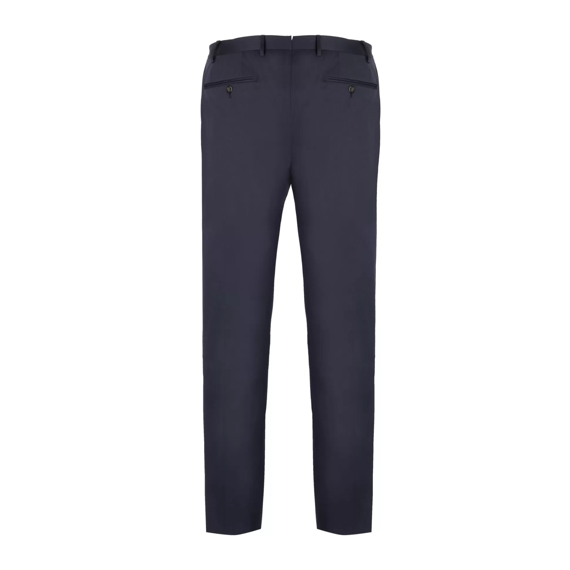 Outlet Henry Bucks CORNELIANI Stretch Wool Trousers NAVY REG