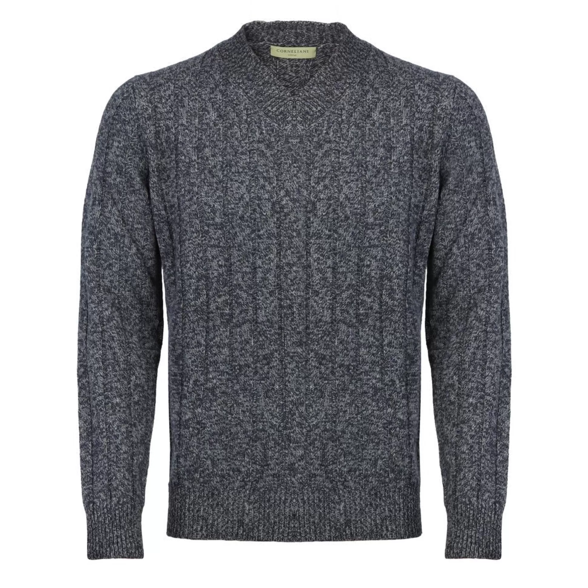 Clearance Henry Bucks CORNELIANI V Neck Wool Knit CHARCOAL