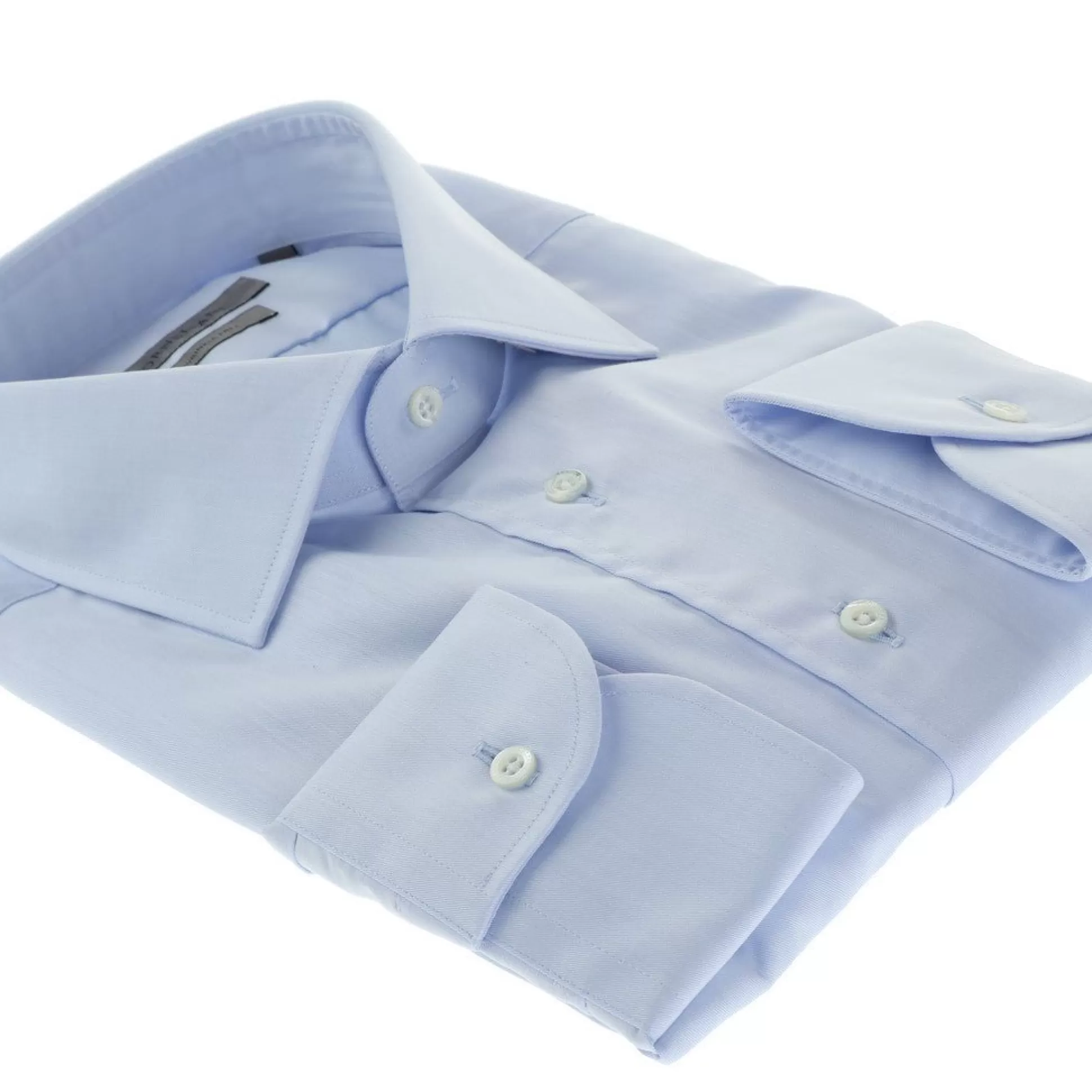 Shop Henry Bucks CORNELIANI Wrinkle Free Twill Shirt SKY BLUE
