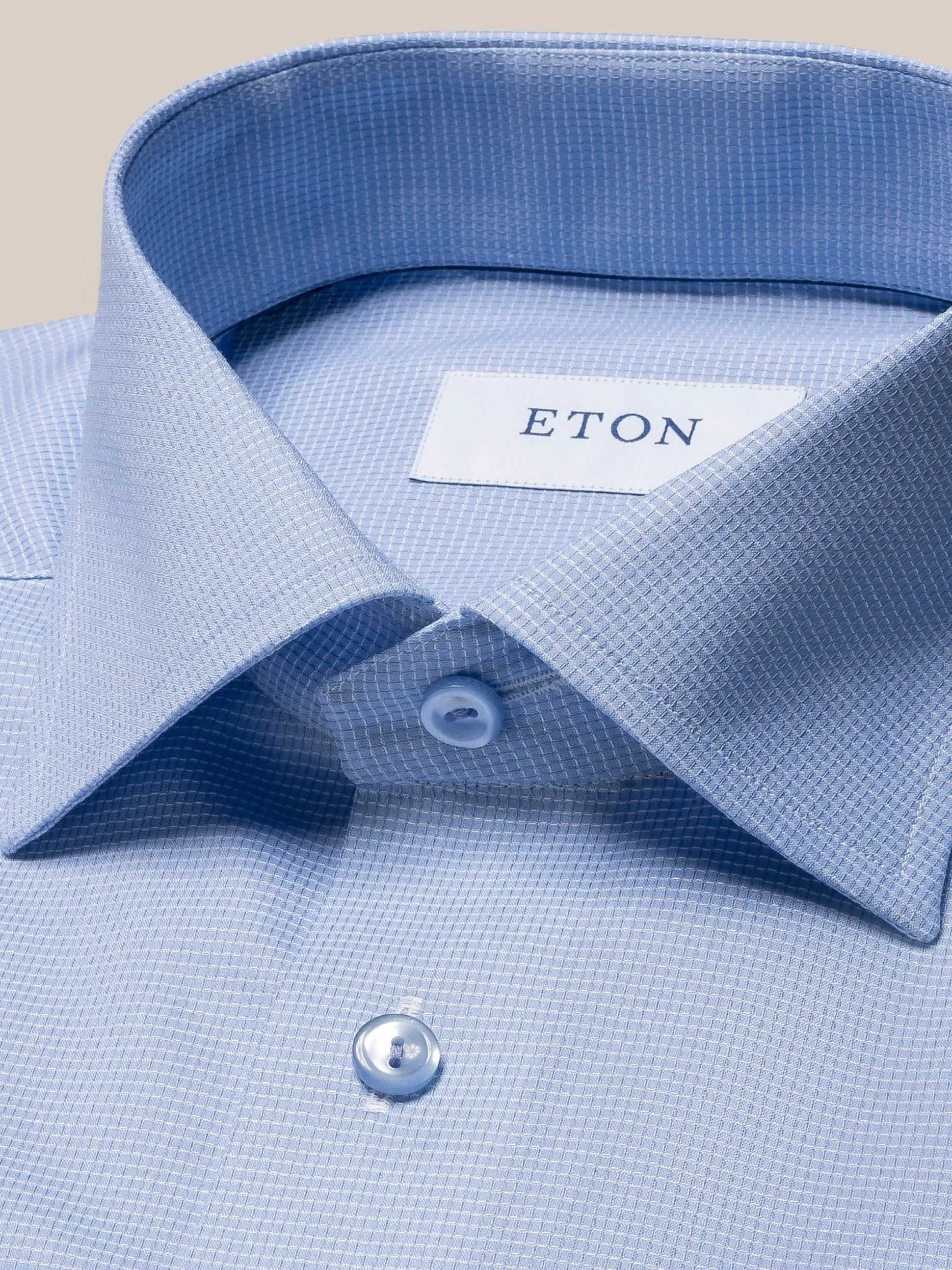 Hot Henry Bucks ETON Cutaway Long Sleeve Shirt Single Cuff Contemporary Fit LIGHT BLUE LIGHT BLUE SC-CONTEMPORARY FIT