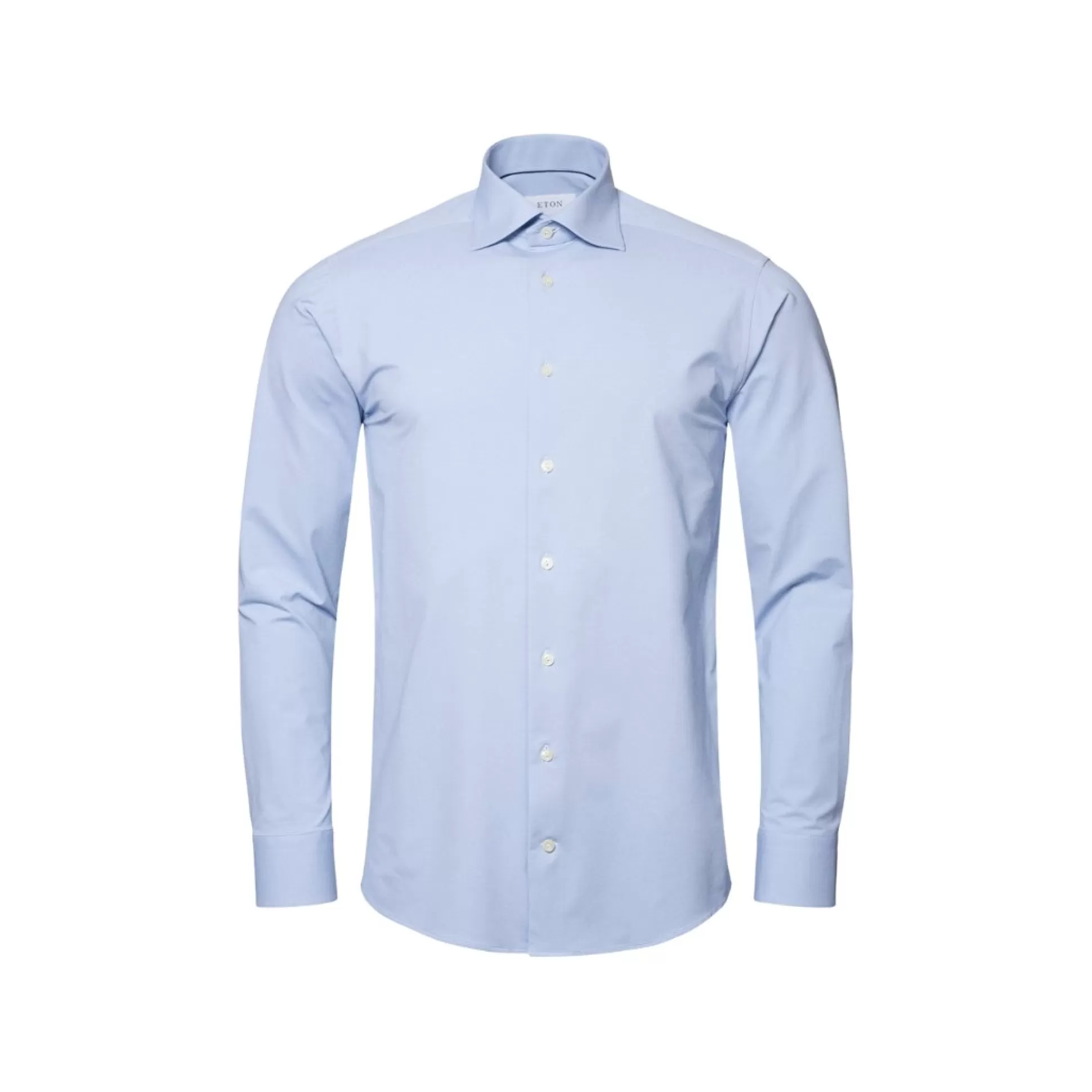 Best Sale Henry Bucks ETON Four Way Stretch Shirt Contemporary Fit MID BLUE MID BLUE SC-CONTEMPORARY FIT