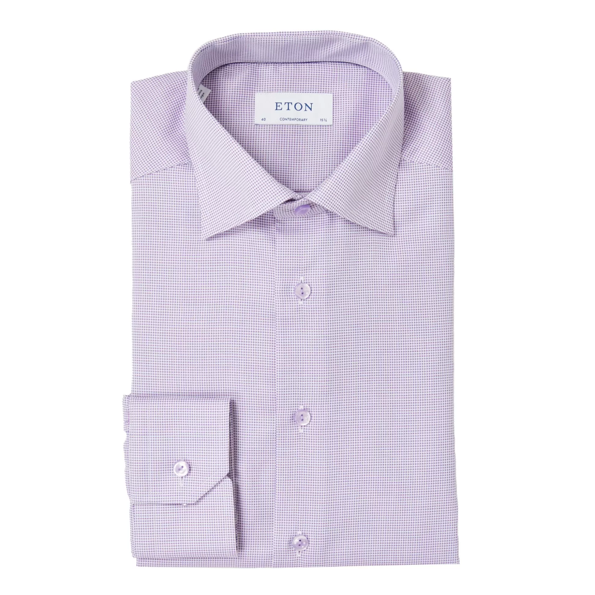 Cheap Henry Bucks ETON Pin Dot Royal Dobby Shirt MID PURPLE