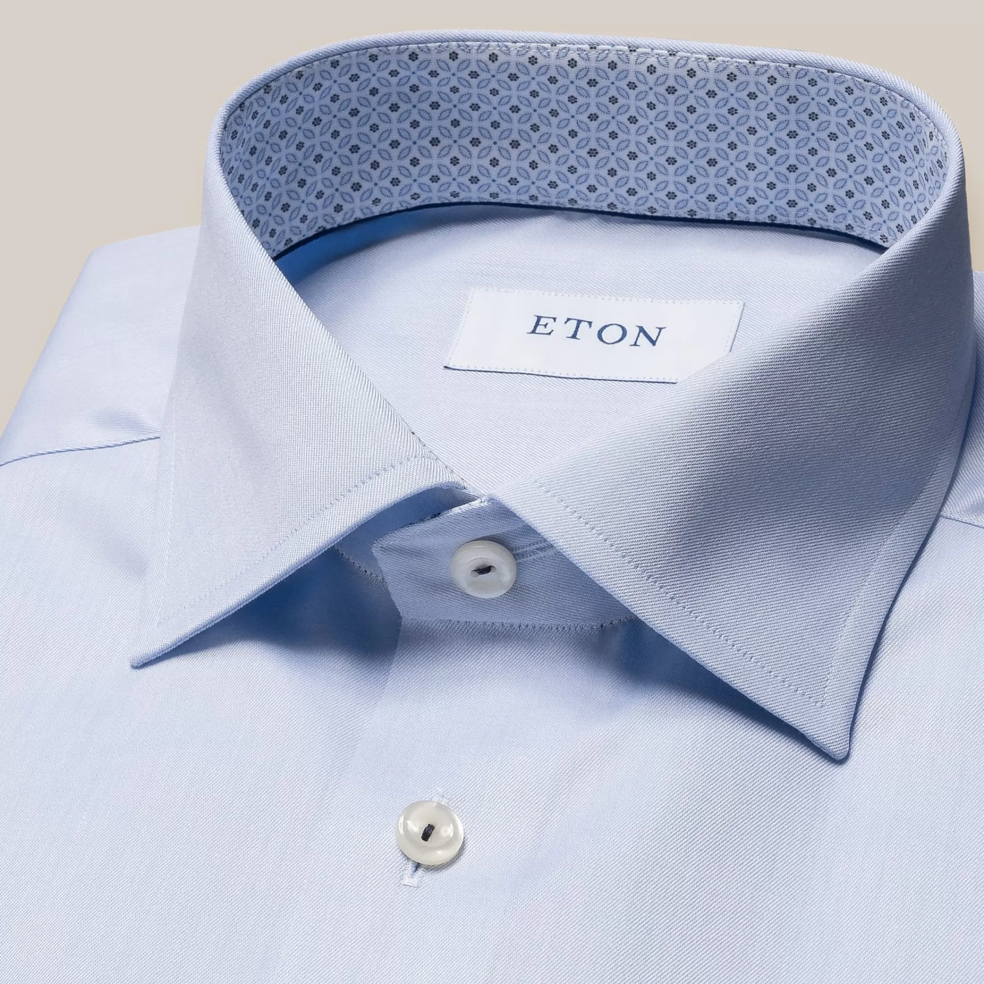 Hot Henry Bucks ETON Stretch Long Sleeve Shirt SC Classic Fit MID BLUE MID BLUE SC-CLASSIC FIT
