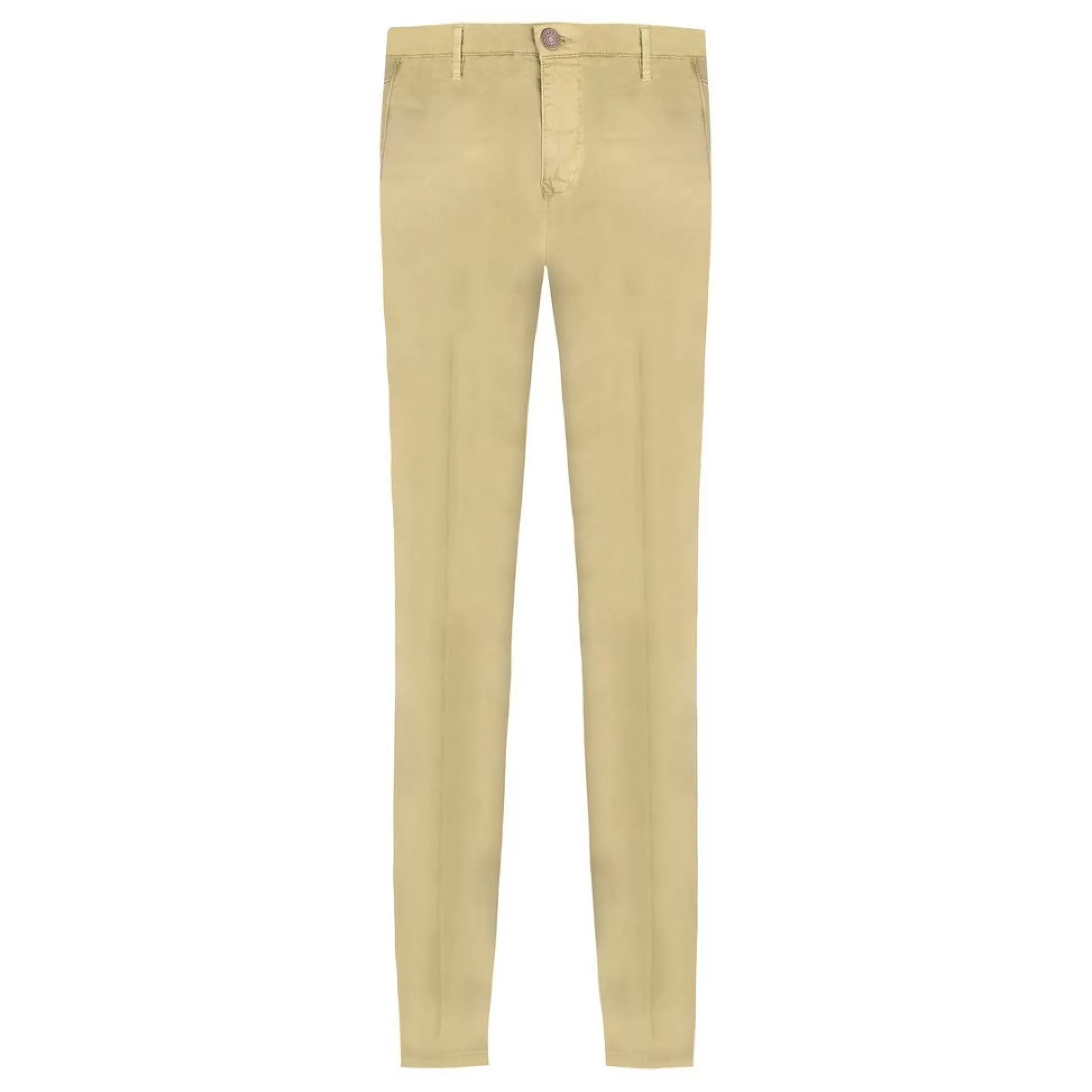 Best Sale Henry Bucks FRADI Satin Cotton Stretch Chino MILITARY GREEN REG
