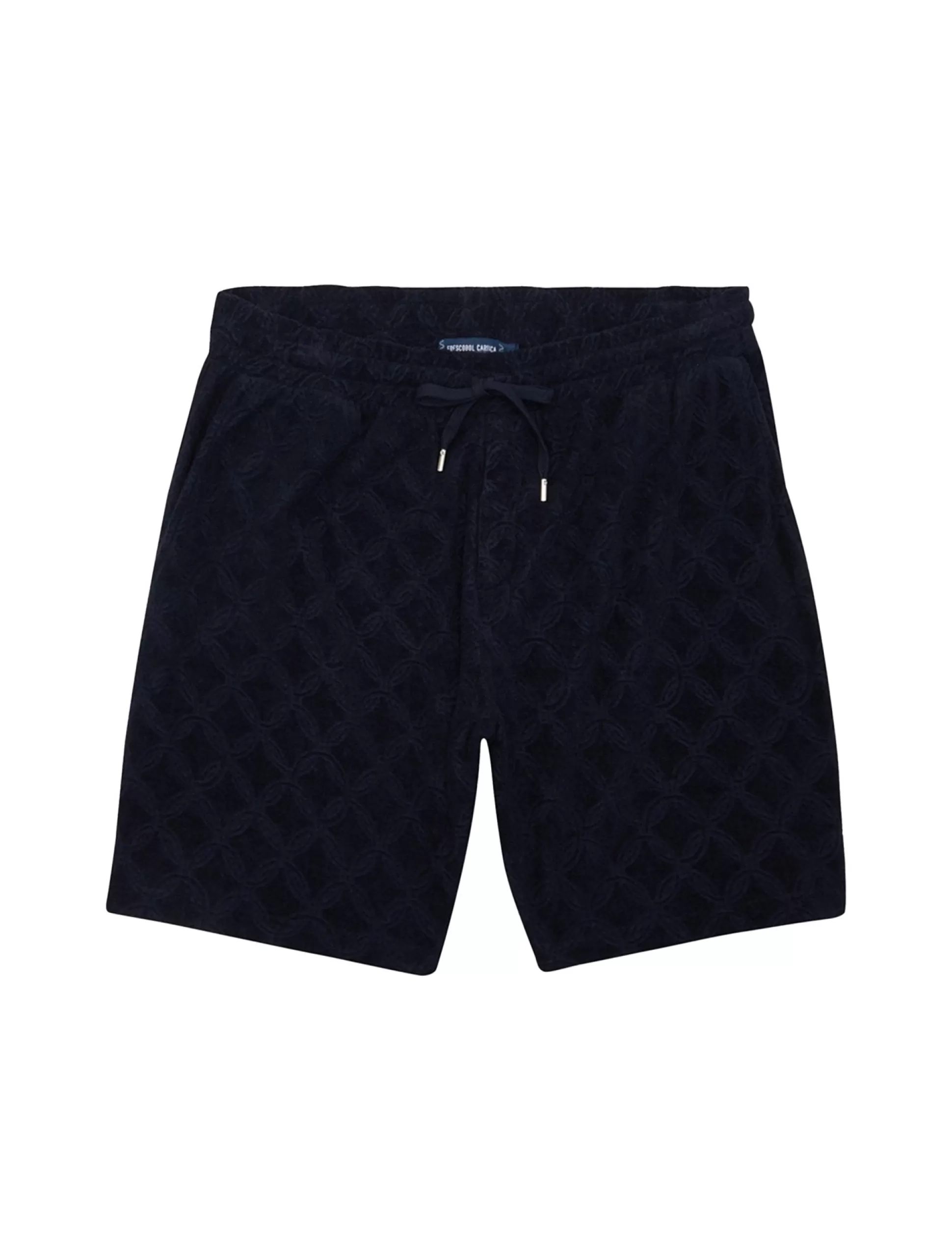 Hot Henry Bucks FRESCOBOL CARIOCA Treliça Augusto Terry Cotton Jacquard Shorts NAVY