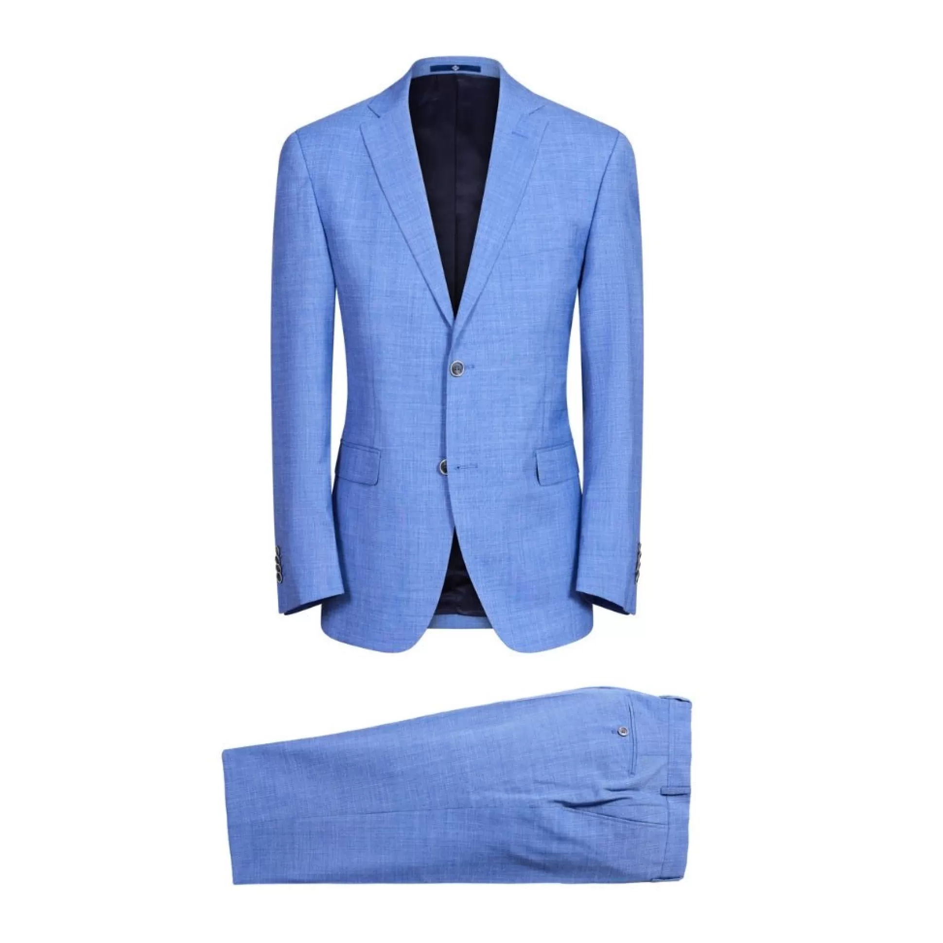 New Henry Bucks Single Breasted Plain Business Suit BLUE GREY REG