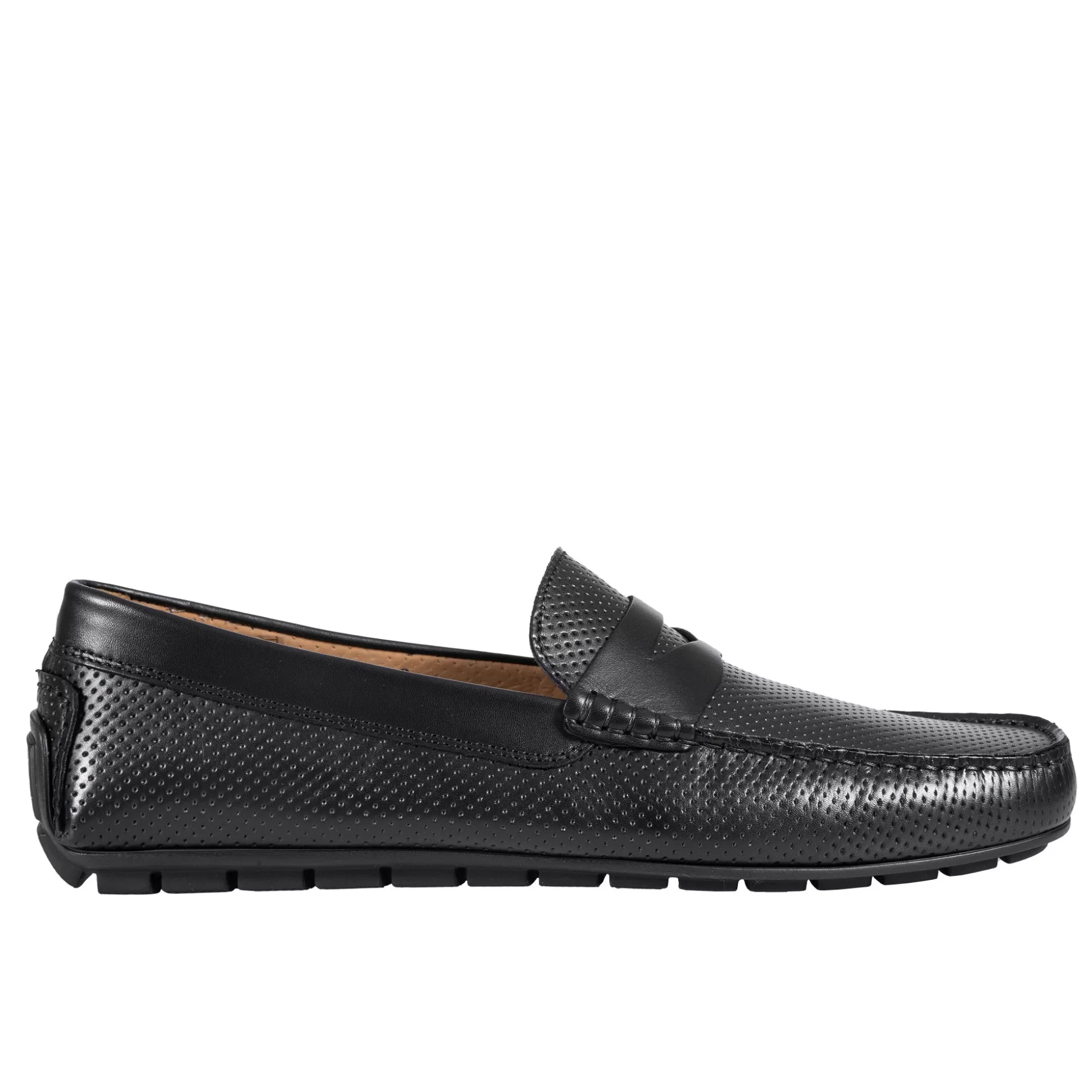 Sale Henry Bucks HENRY SARTORIAL Calf Driving Shoes With Leather Trim BLACK