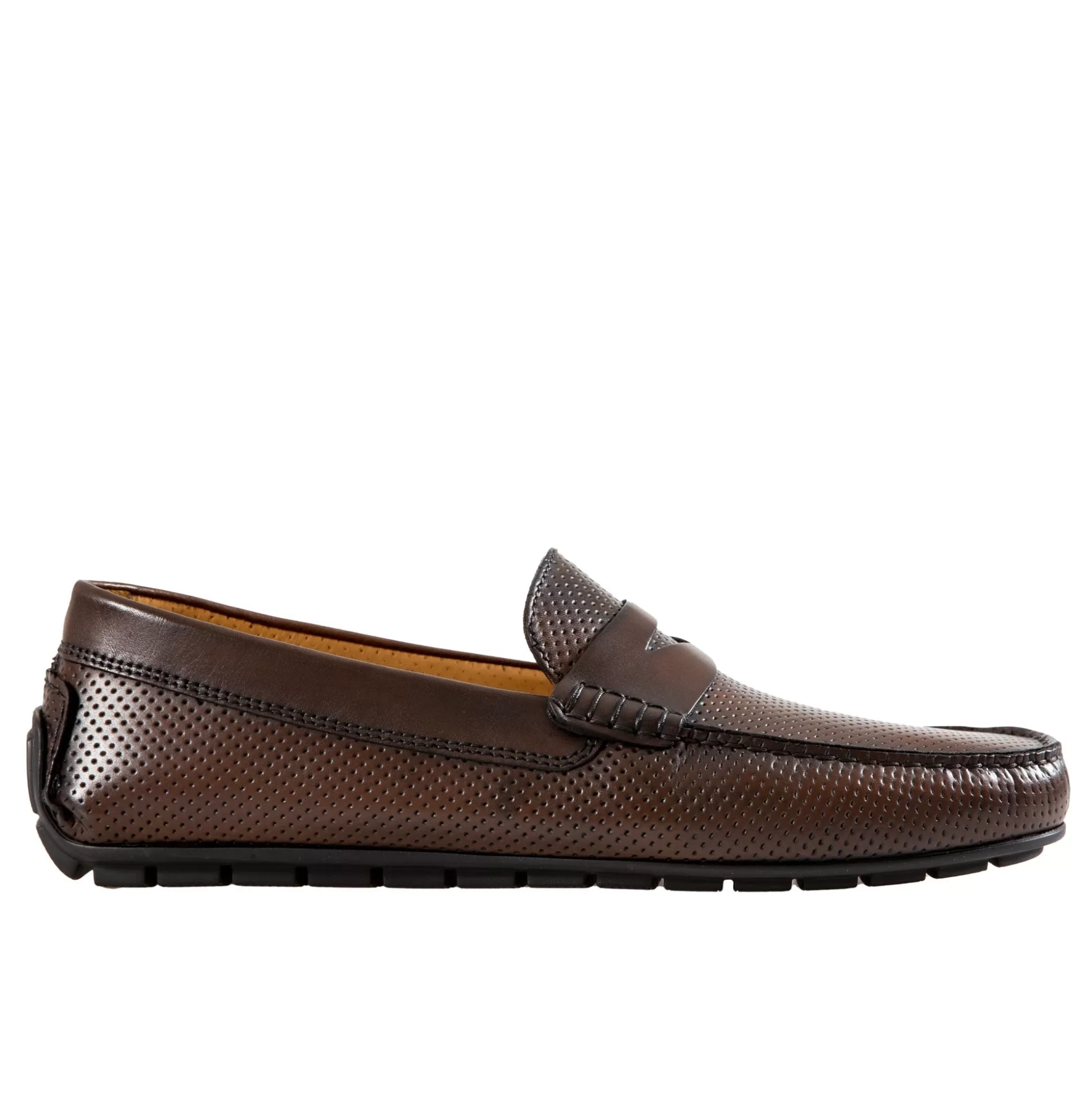 Hot Henry Bucks HENRY SARTORIAL Calf Driving Shoes With Leather Trim BROWN
