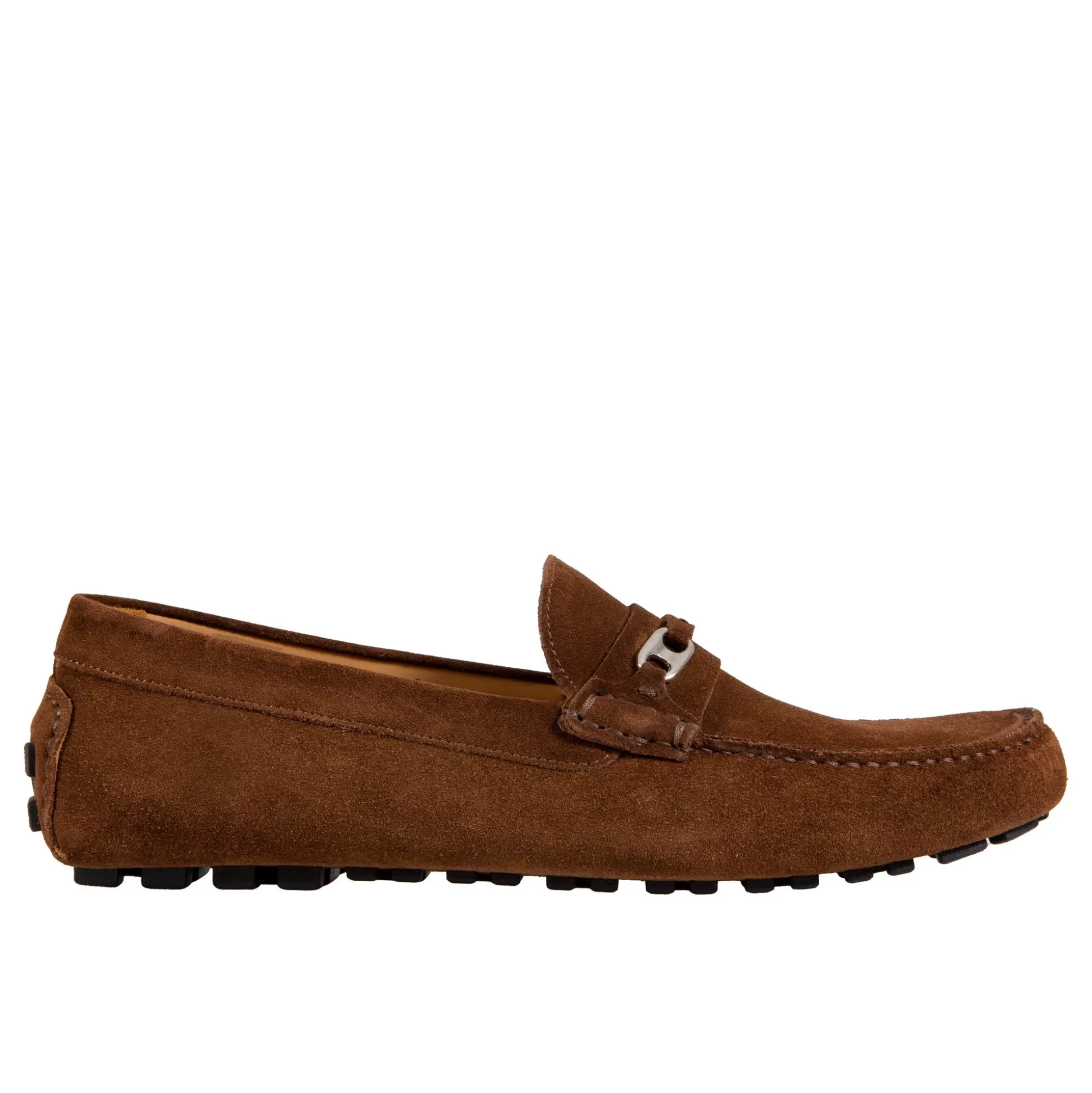 Online Henry Bucks HENRY SARTORIAL Calf Driving Shoes With Metal Trim BROWN