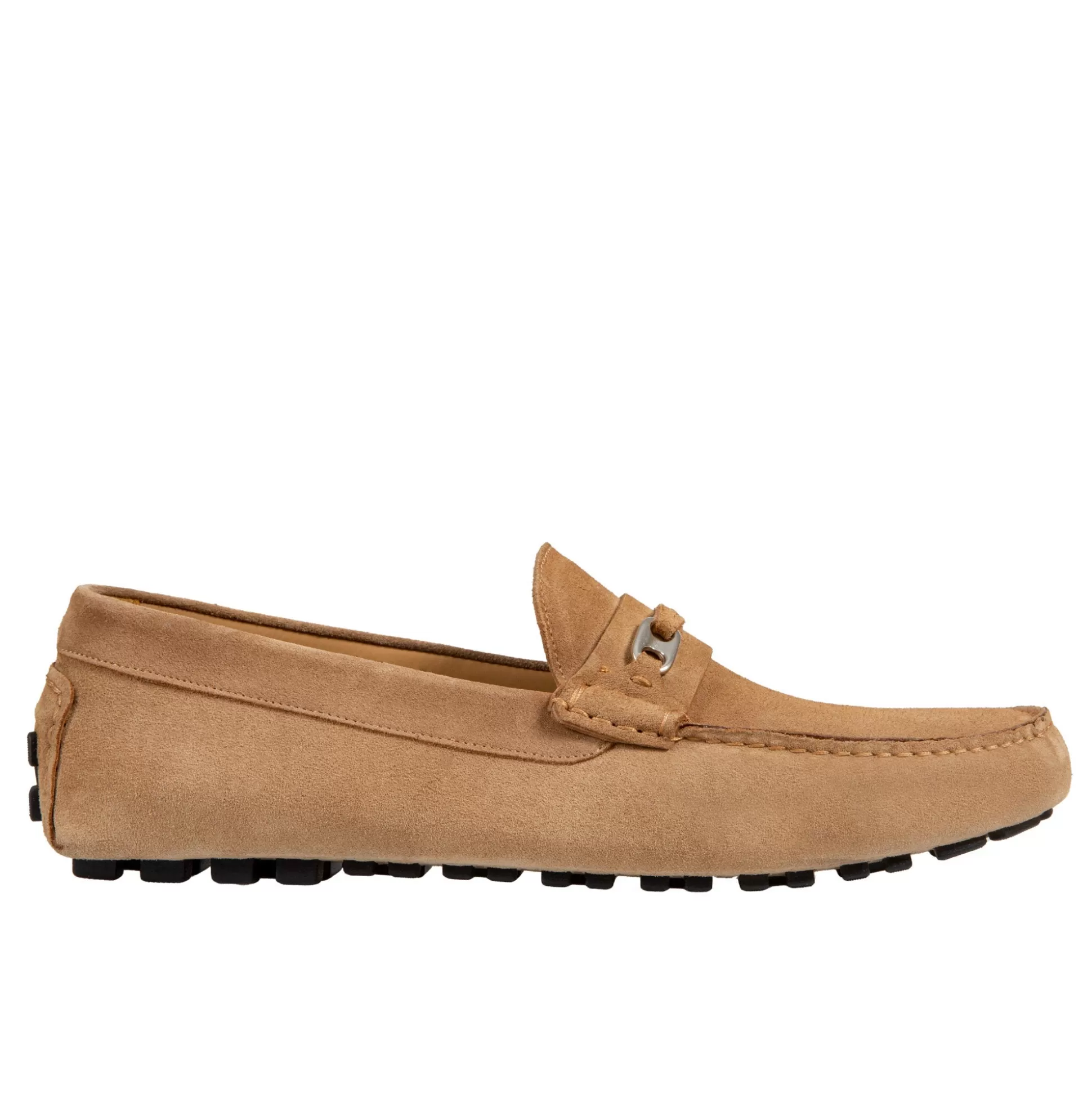 Flash Sale Henry Bucks HENRY SARTORIAL Calf Driving Shoes With Metal Trim CAMEL