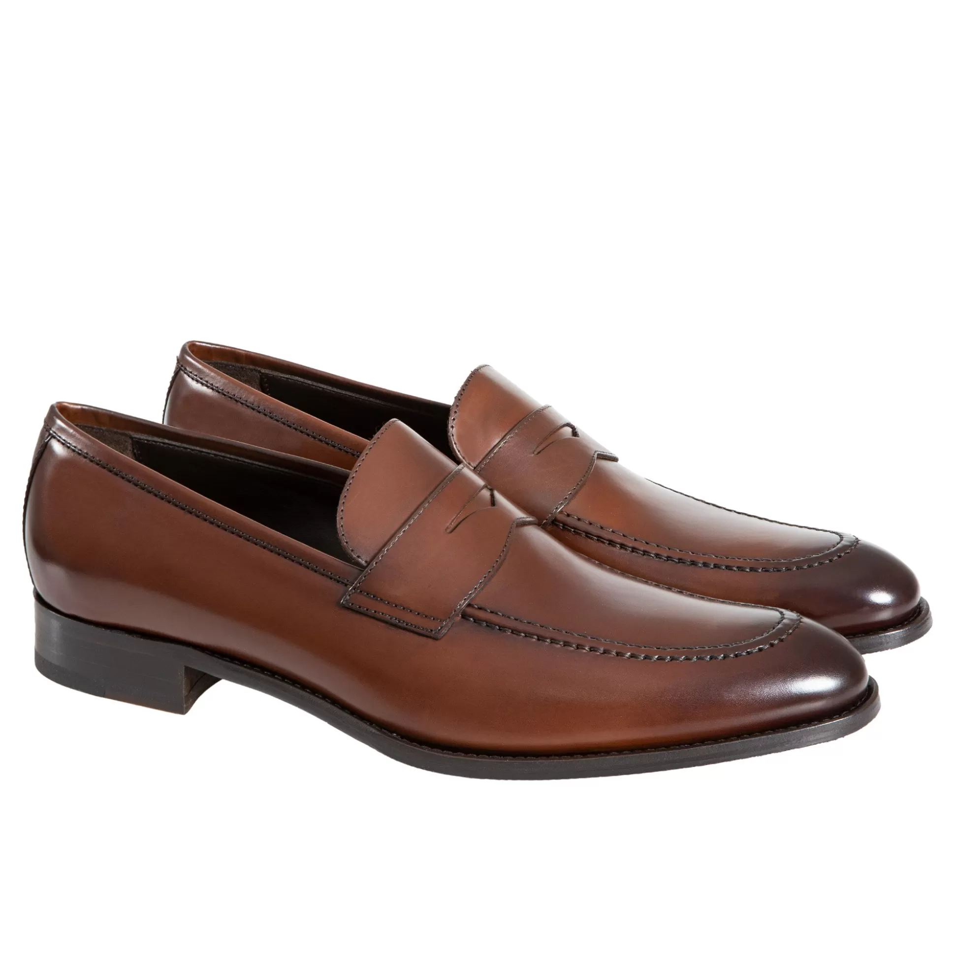 Discount Henry Bucks HENRY SARTORIAL Classic Penny Loafers BROWN