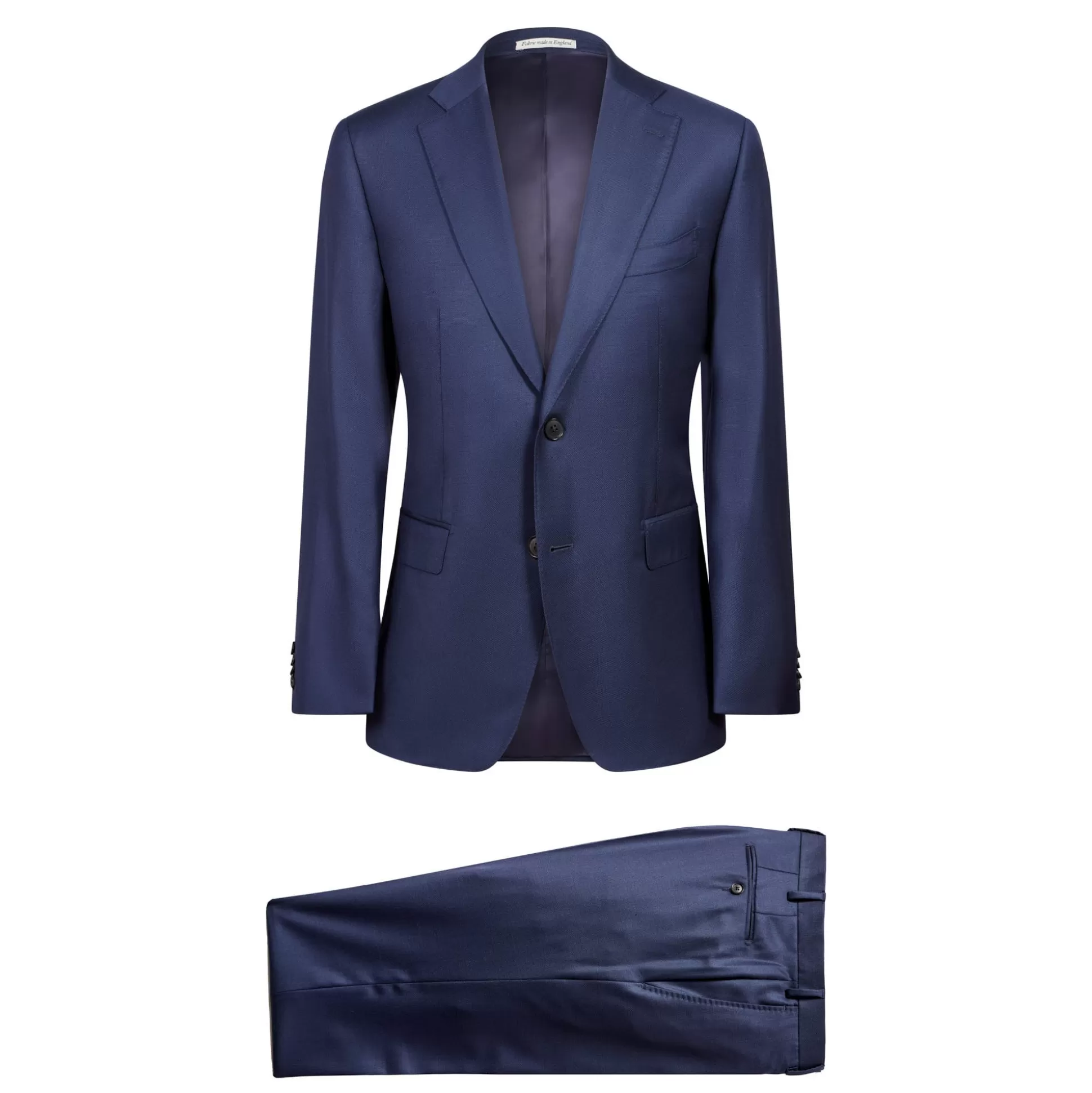 Sale Henry Bucks HENRY SARTORIAL Dun Full Canvas Textured Suit NAVY REG