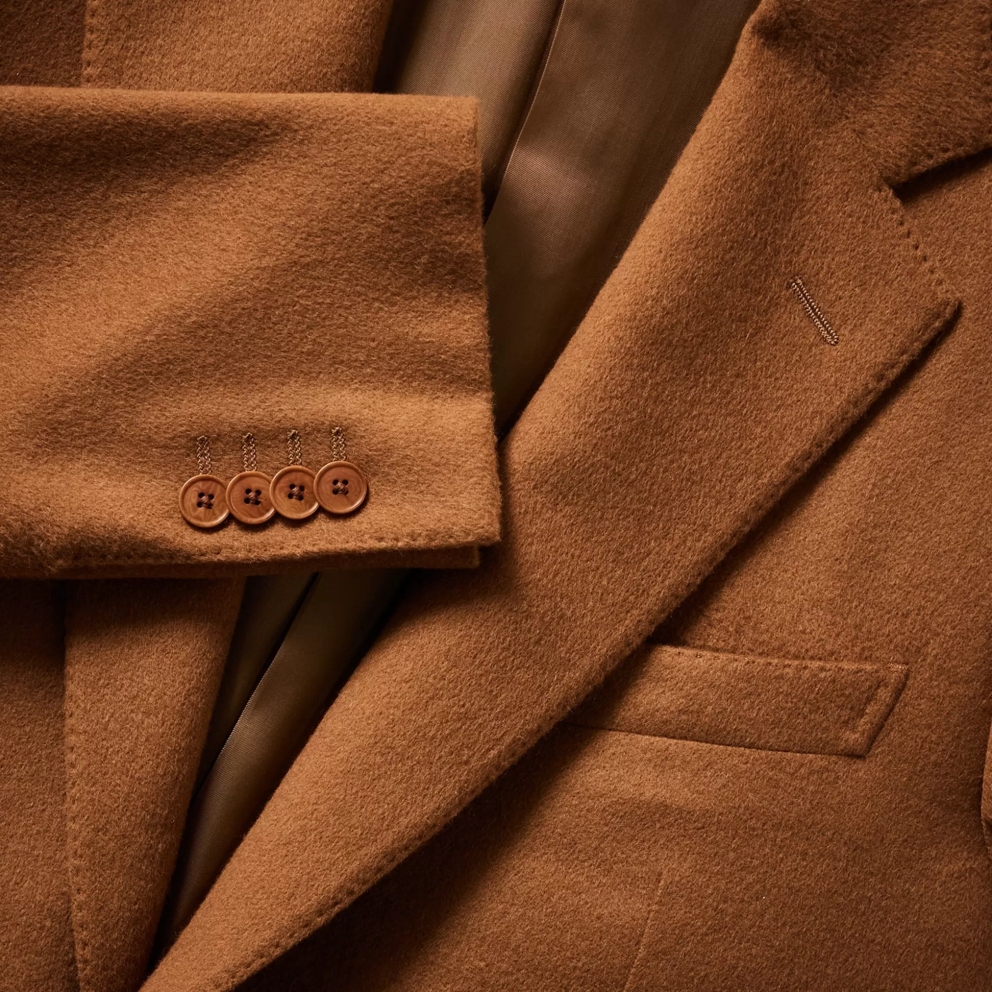 New Henry Bucks HENRY SARTORIAL HERITAGE Loro Piana Baby Camel Hair Blazer MID BROWN REG