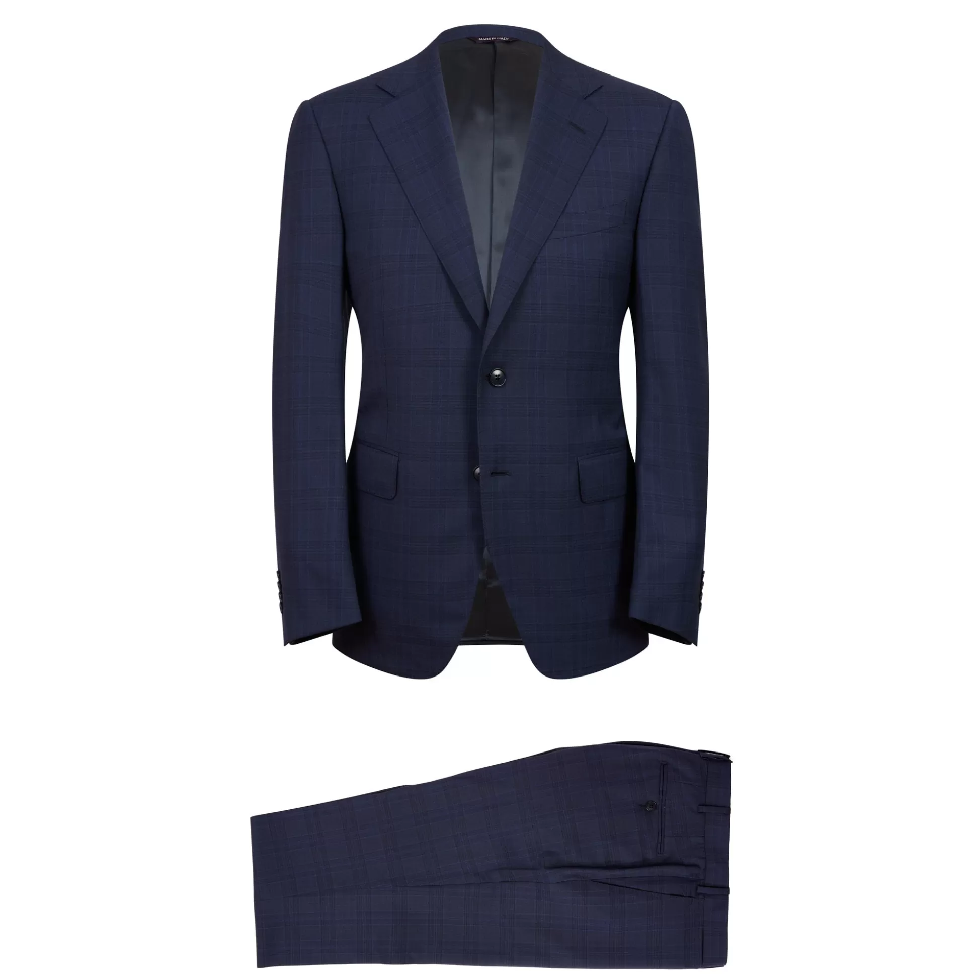 Hot Henry Bucks HENRY SARTORIAL HERITAGE Zegna High Performance™ Check Suit NAVY/BLACK REG