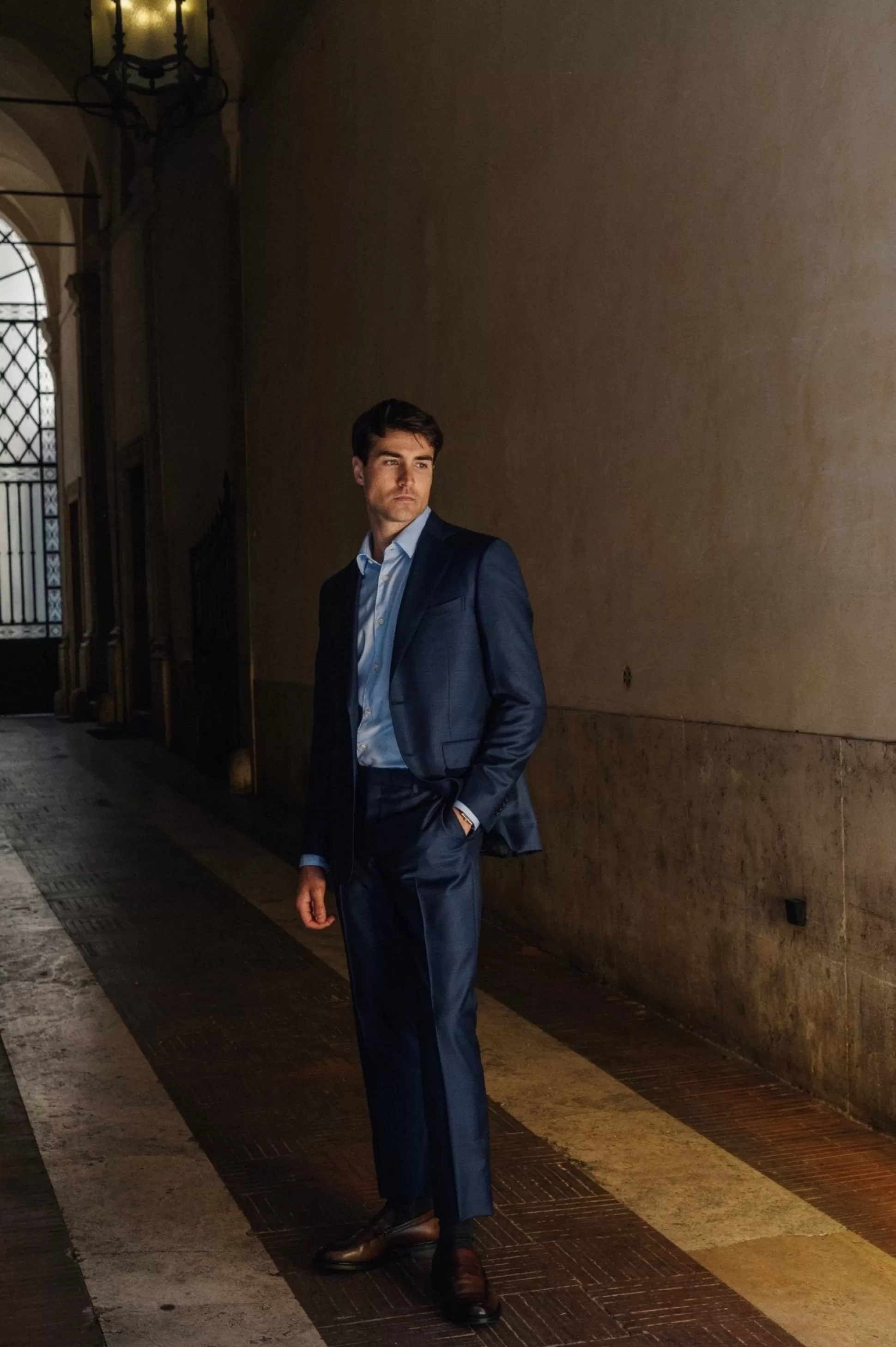 New Henry Bucks HENRY SARTORIAL HERITAGE Zegna Trofeo™ Plain Suit NAVY REG