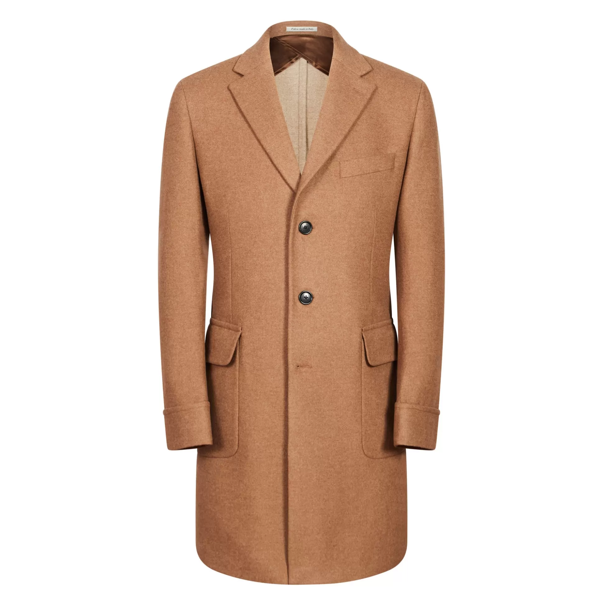 Best Sale Henry Bucks HENRY SARTORIAL Loro Piana Single Breasted Cashmere Overcoat CAMEL