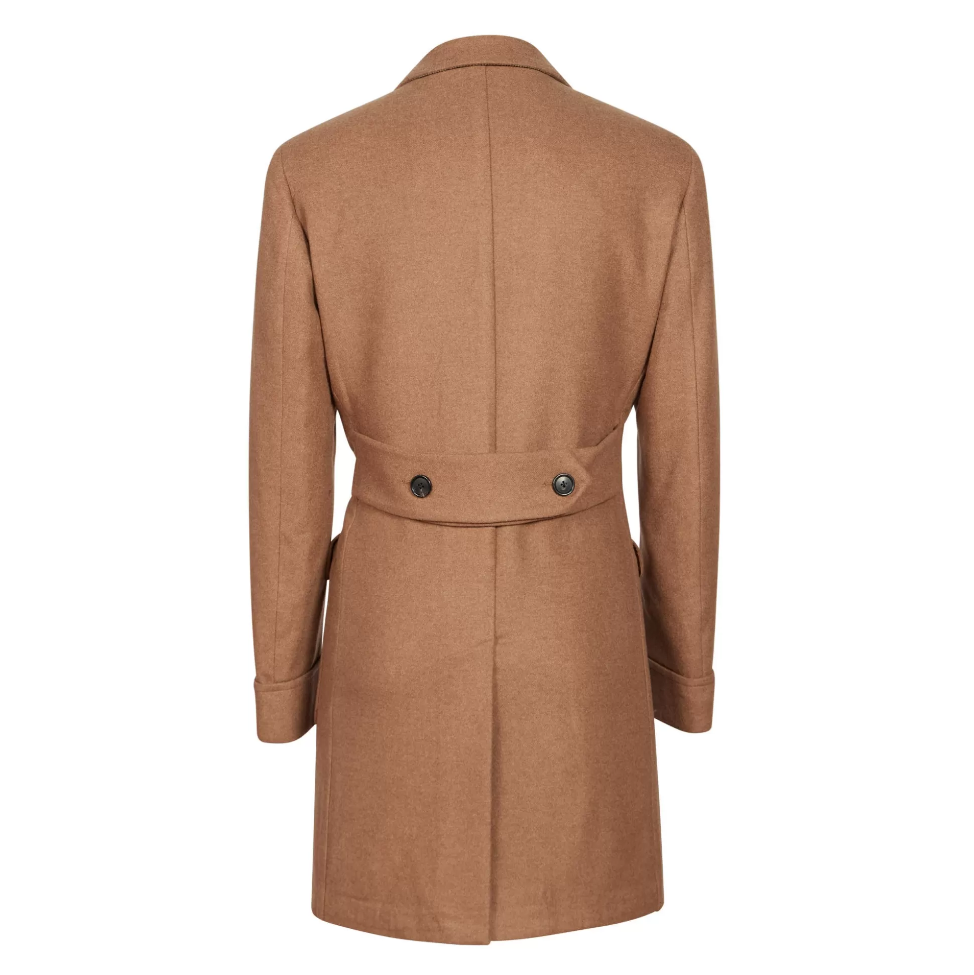 Best Sale Henry Bucks HENRY SARTORIAL Loro Piana Single Breasted Cashmere Overcoat CAMEL