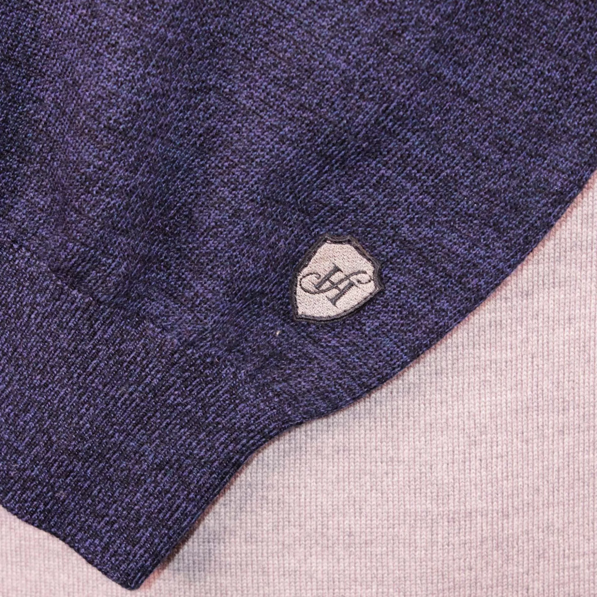 Discount Henry Bucks HENRY SARTORIAL Quarter Zip Jumper NAVY