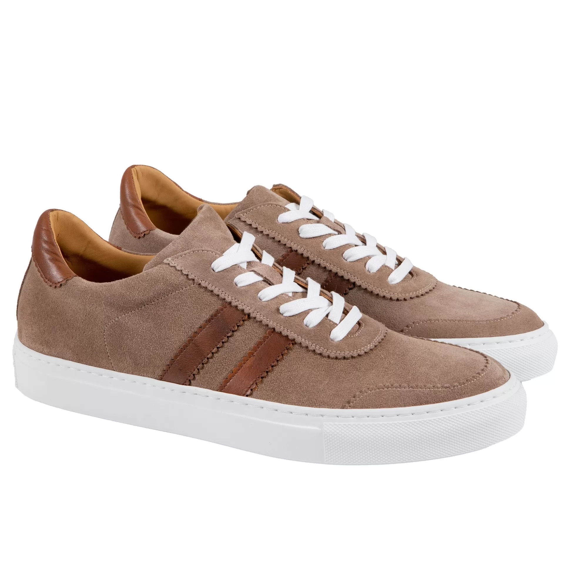 Discount Henry Bucks HENRY SARTORIAL Suede Leather Sneakers BROWN