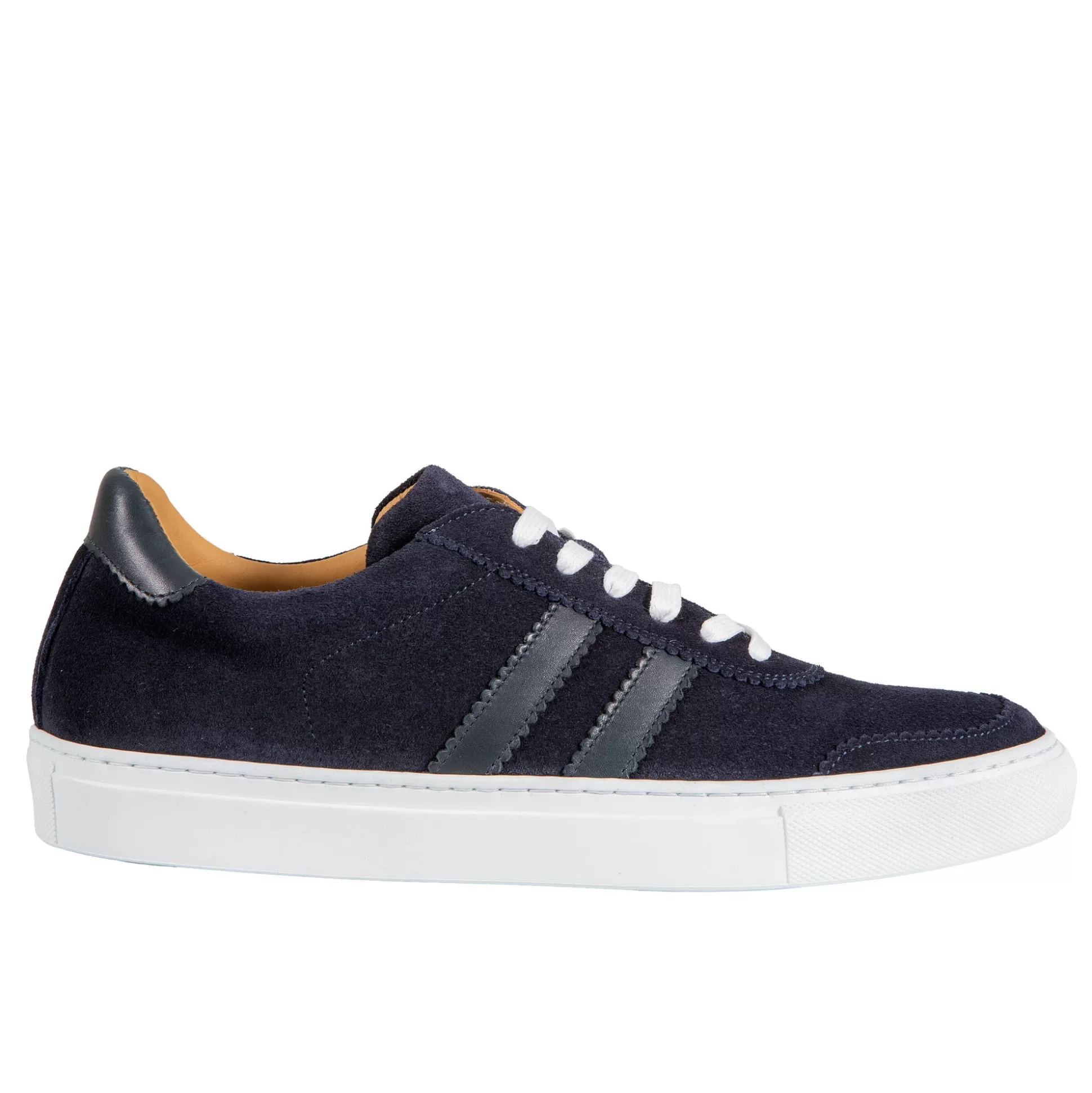 Discount Henry Bucks HENRY SARTORIAL Suede Leather Sneakers NAVY