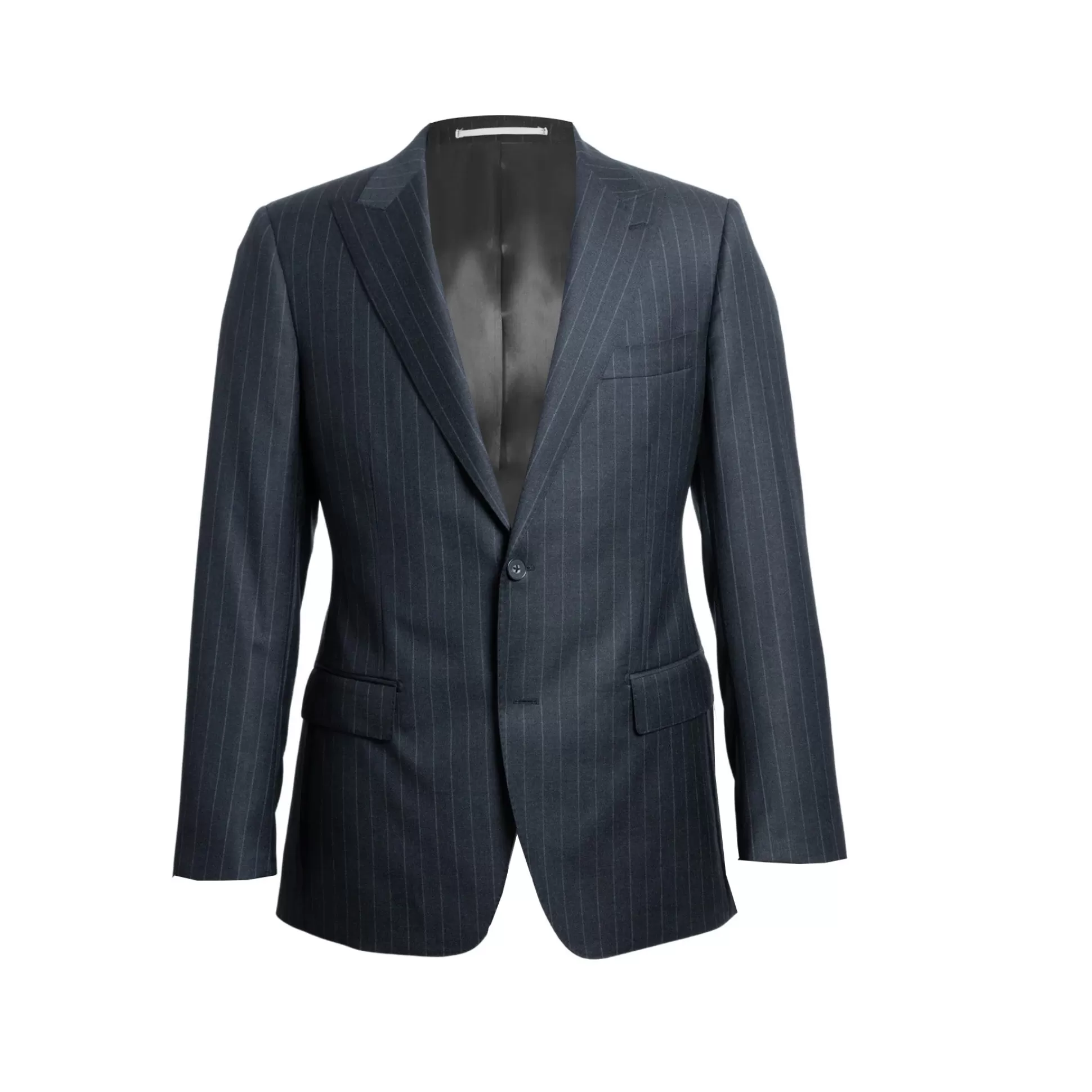 Flash Sale Henry Bucks HENRY SARTORIAL Westminster Peak Lapel Suit CHARCOAL STRIPE REG