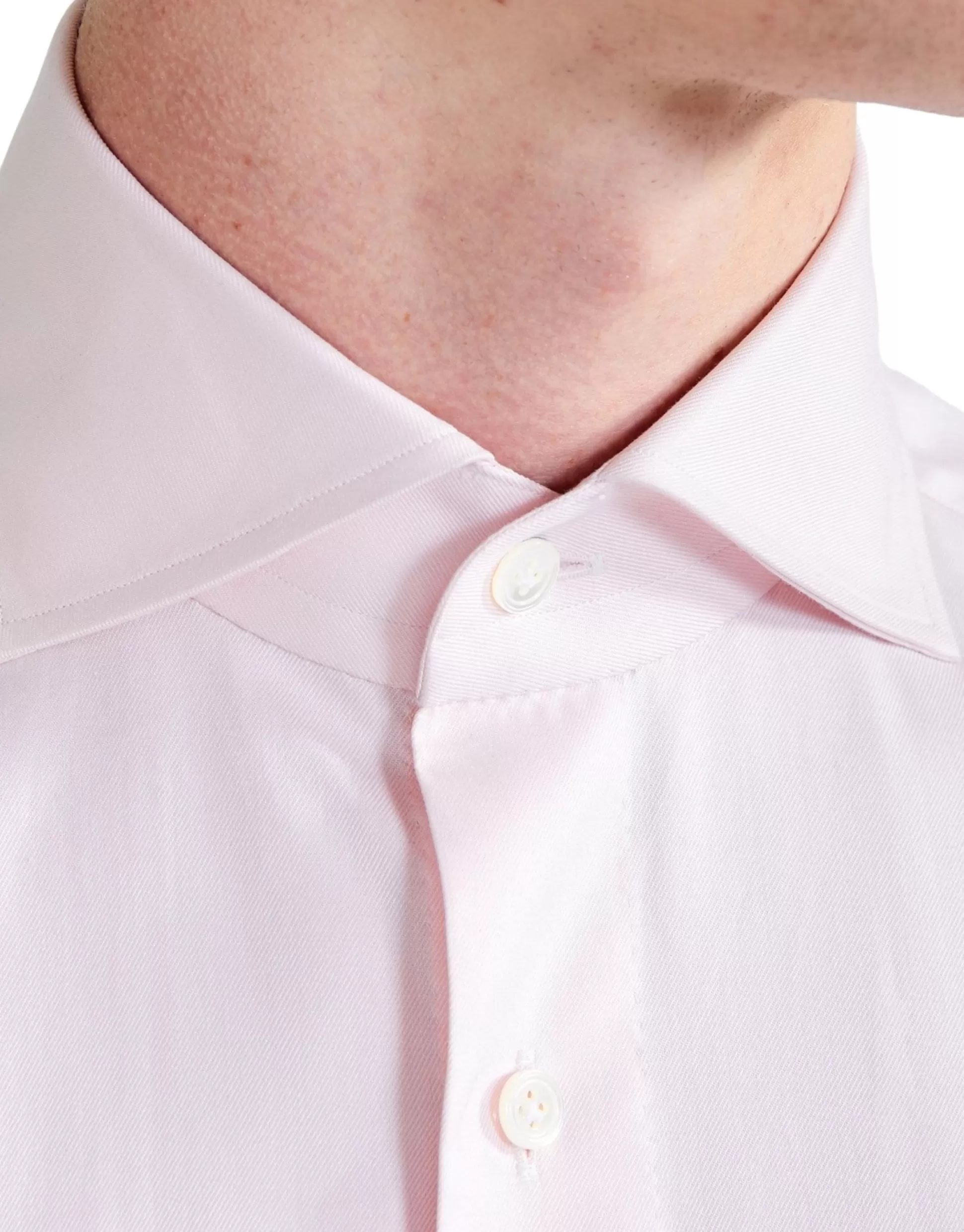 Fashion Henry Bucks HENRY SARTORIAL X 100 HANDS Twill Shirt LIGHT PINK