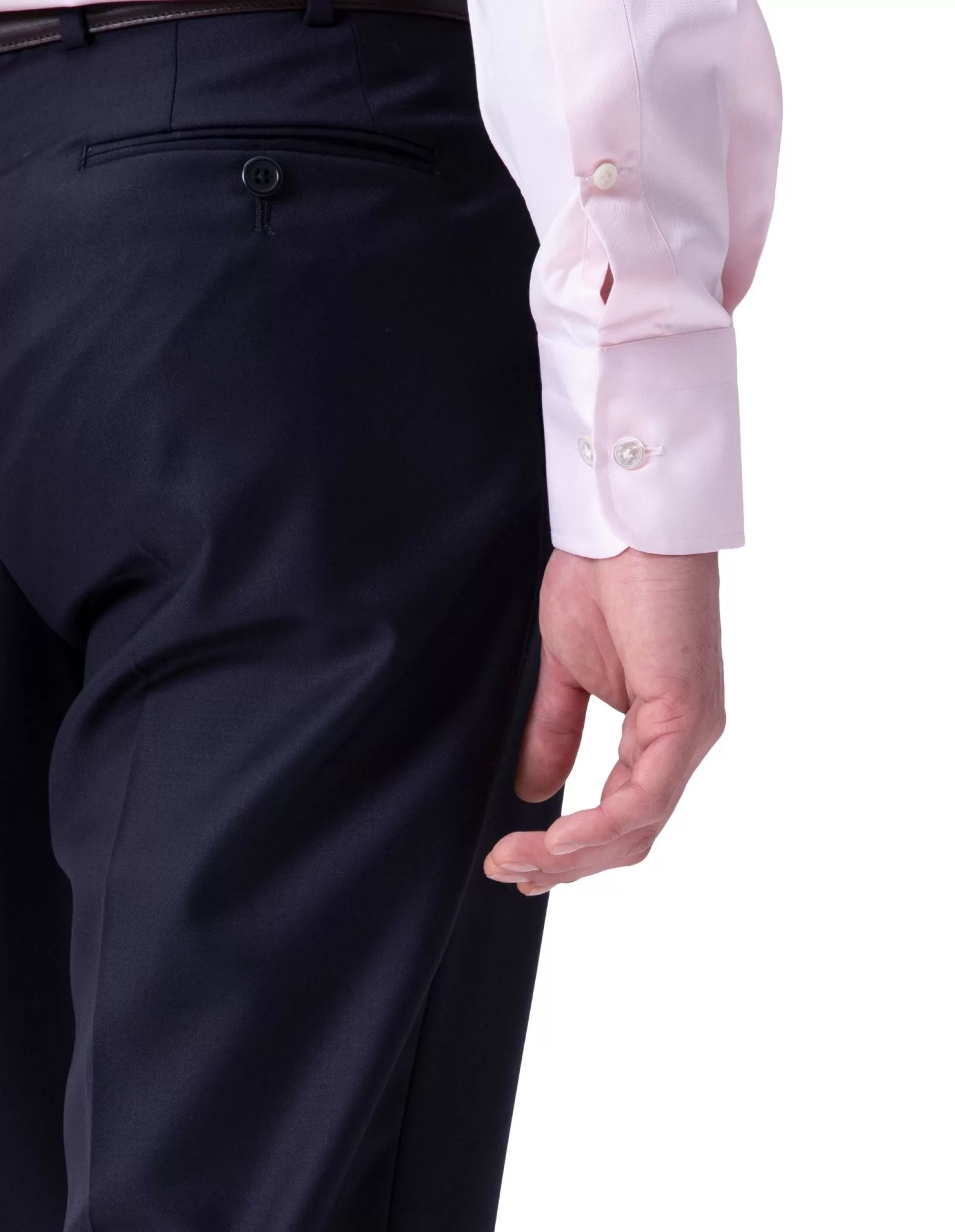 Fashion Henry Bucks HENRY SARTORIAL X 100 HANDS Twill Shirt LIGHT PINK