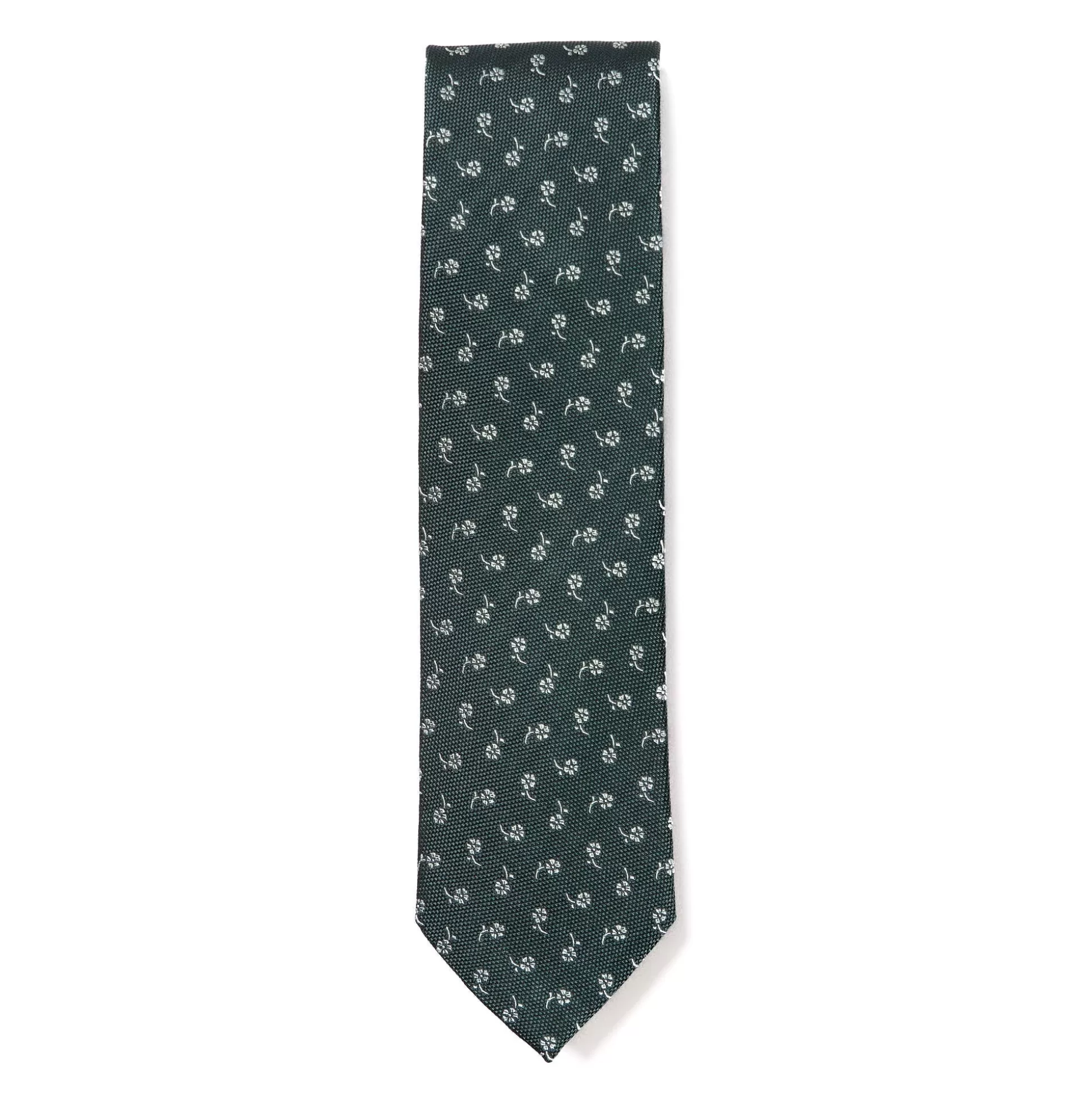 Online Henry Bucks HENRY SARTORIAL X CANTINI Floral Silk Tie OLIVE