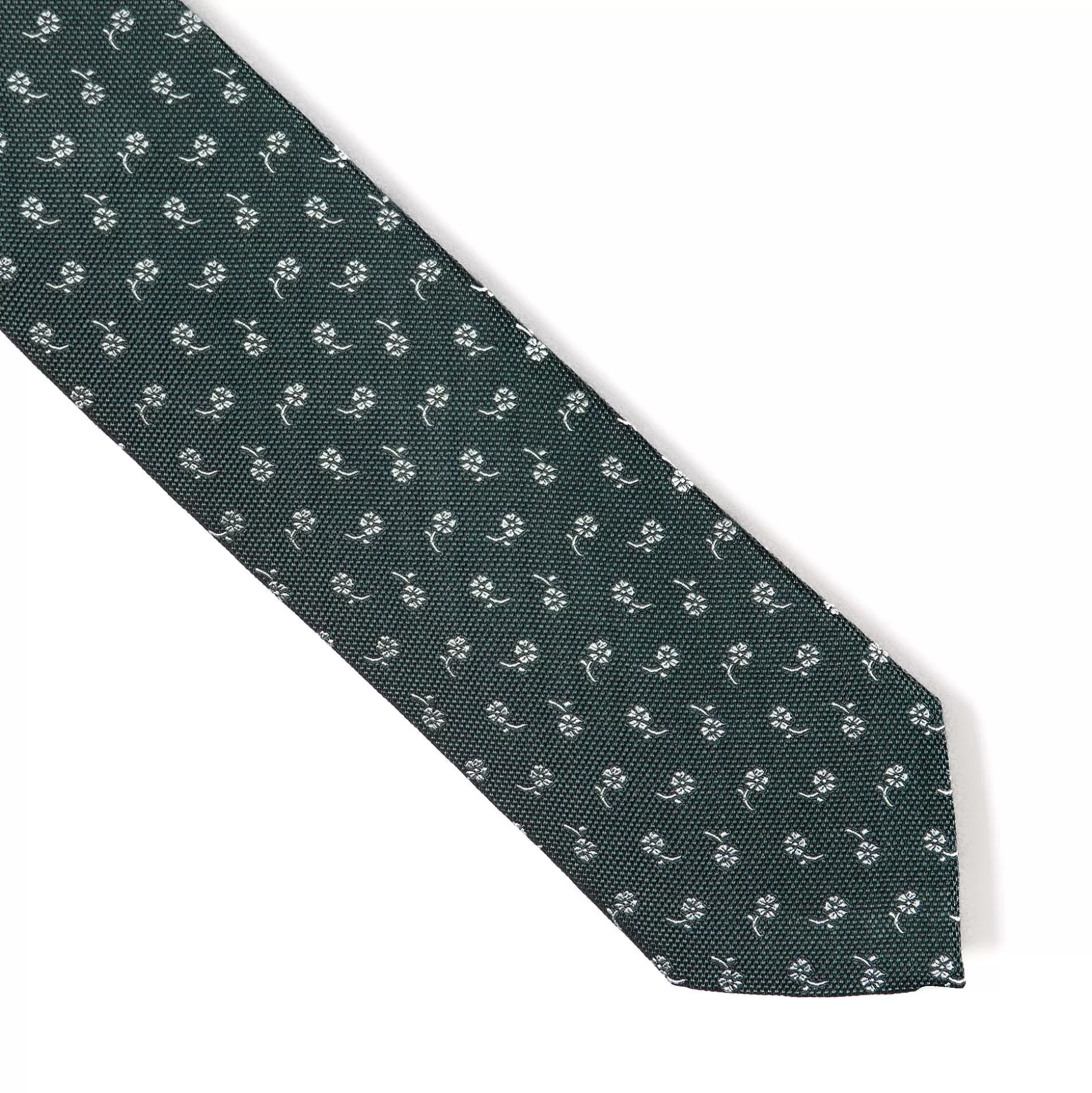 Online Henry Bucks HENRY SARTORIAL X CANTINI Floral Silk Tie OLIVE