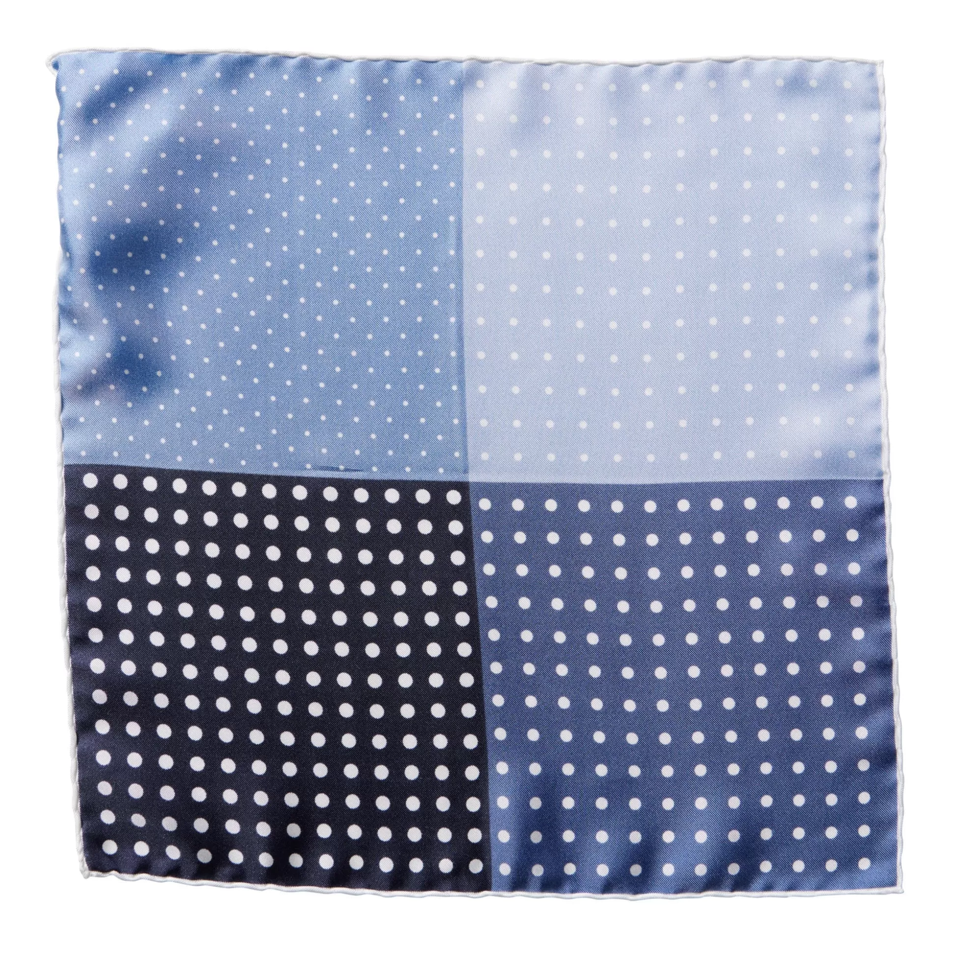 Cheap Henry Bucks HENRY SARTORIAL X CANTINI Print Dot Pocket Square BLUE MULTI