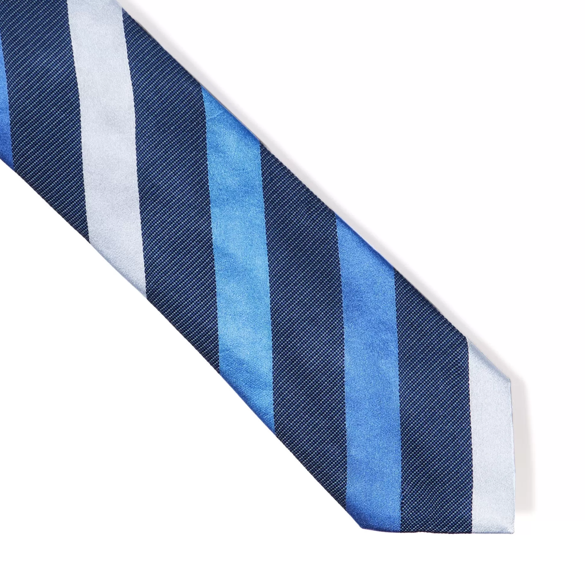 Outlet Henry Bucks HENRY SARTORIAL X CANTINI Woven Stripe Tie BLUE MULTI
