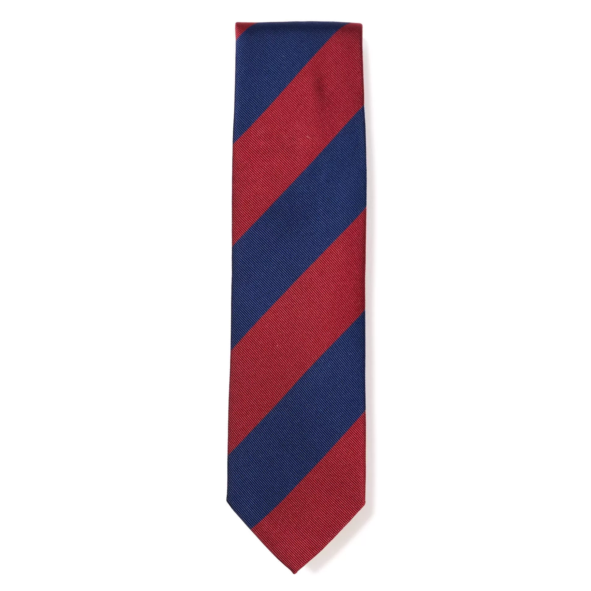 New Henry Bucks HENRY SARTORIAL X CANTINI Woven Stripe Tie RED/NAVY