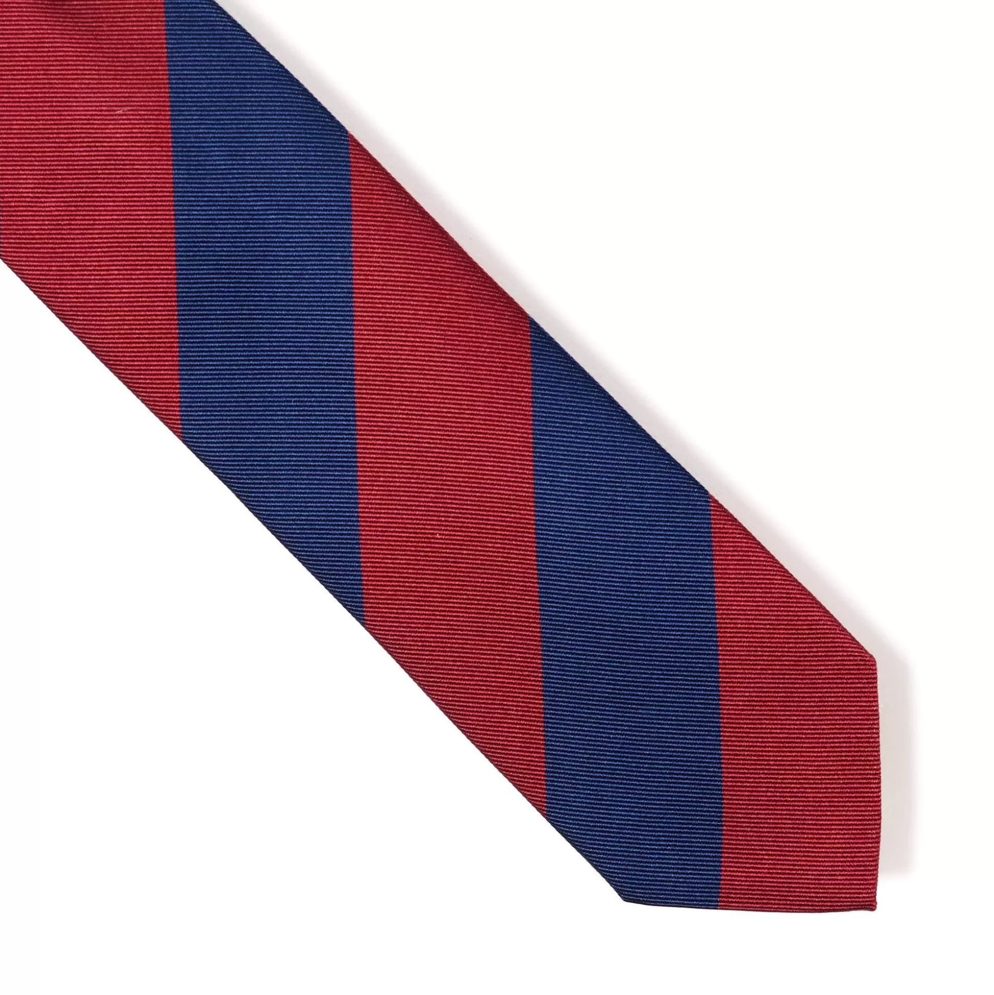 New Henry Bucks HENRY SARTORIAL X CANTINI Woven Stripe Tie RED/NAVY