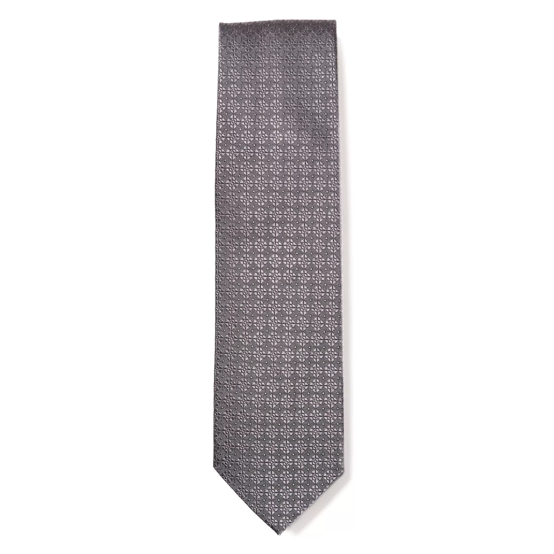 Fashion Henry Bucks HENRY SARTORIAL X CANTINI Woven Textured Tie DARK GREY