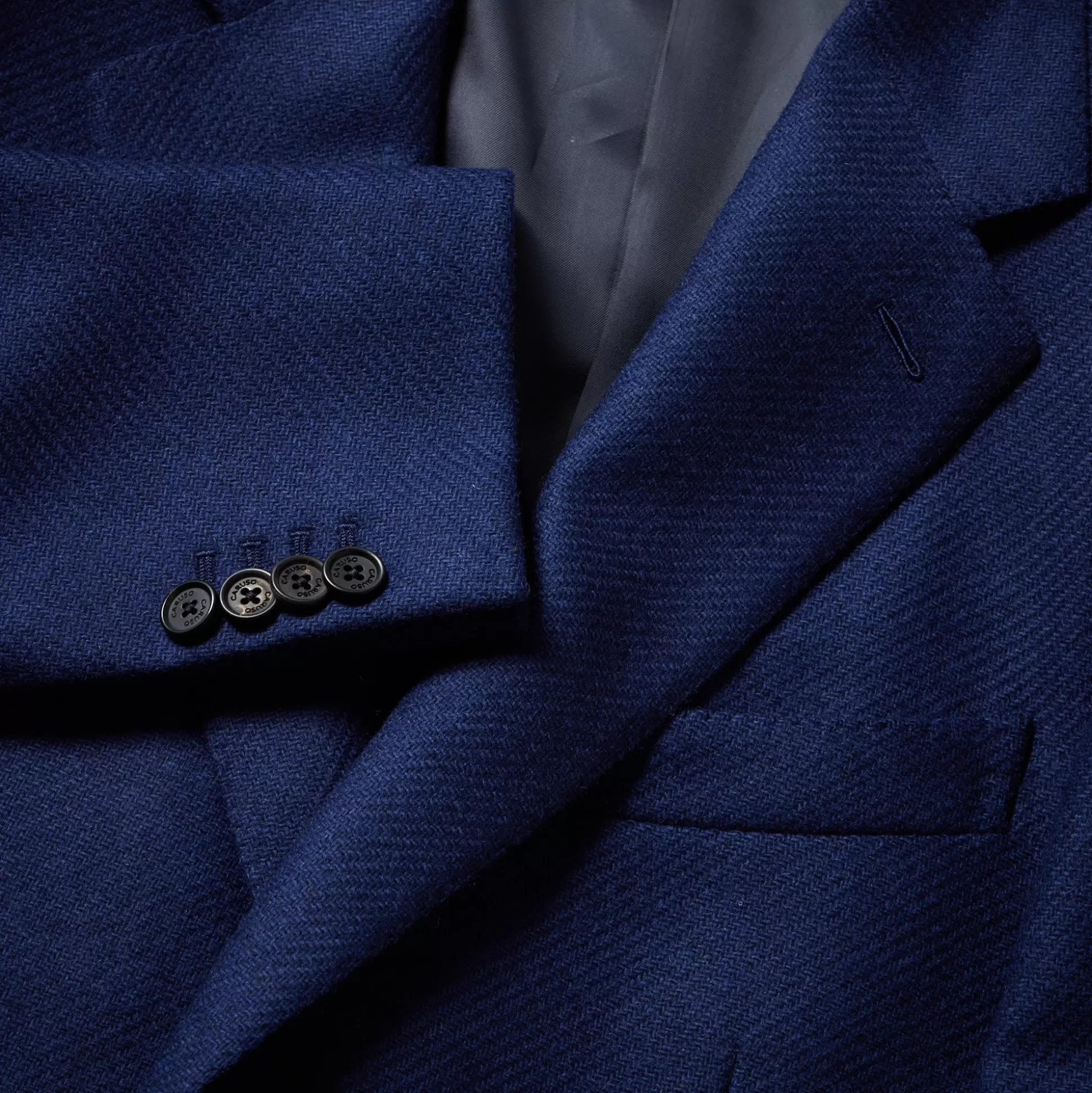 Discount Henry Bucks HENRY SARTORIAL X CARUSO Norma Jacket NAVY