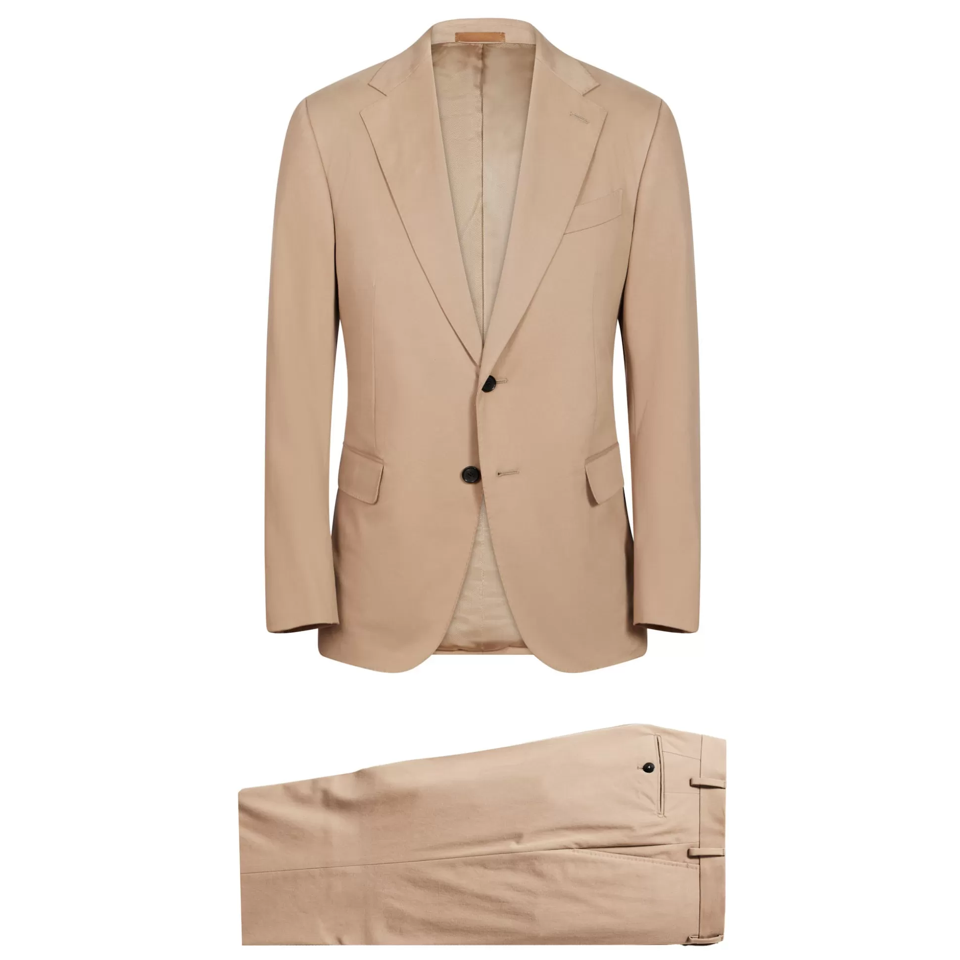 Clearance Henry Bucks HENRY SARTORIAL X CARUSO Single Breasted 2 Button Norma Suit BEIGE REG