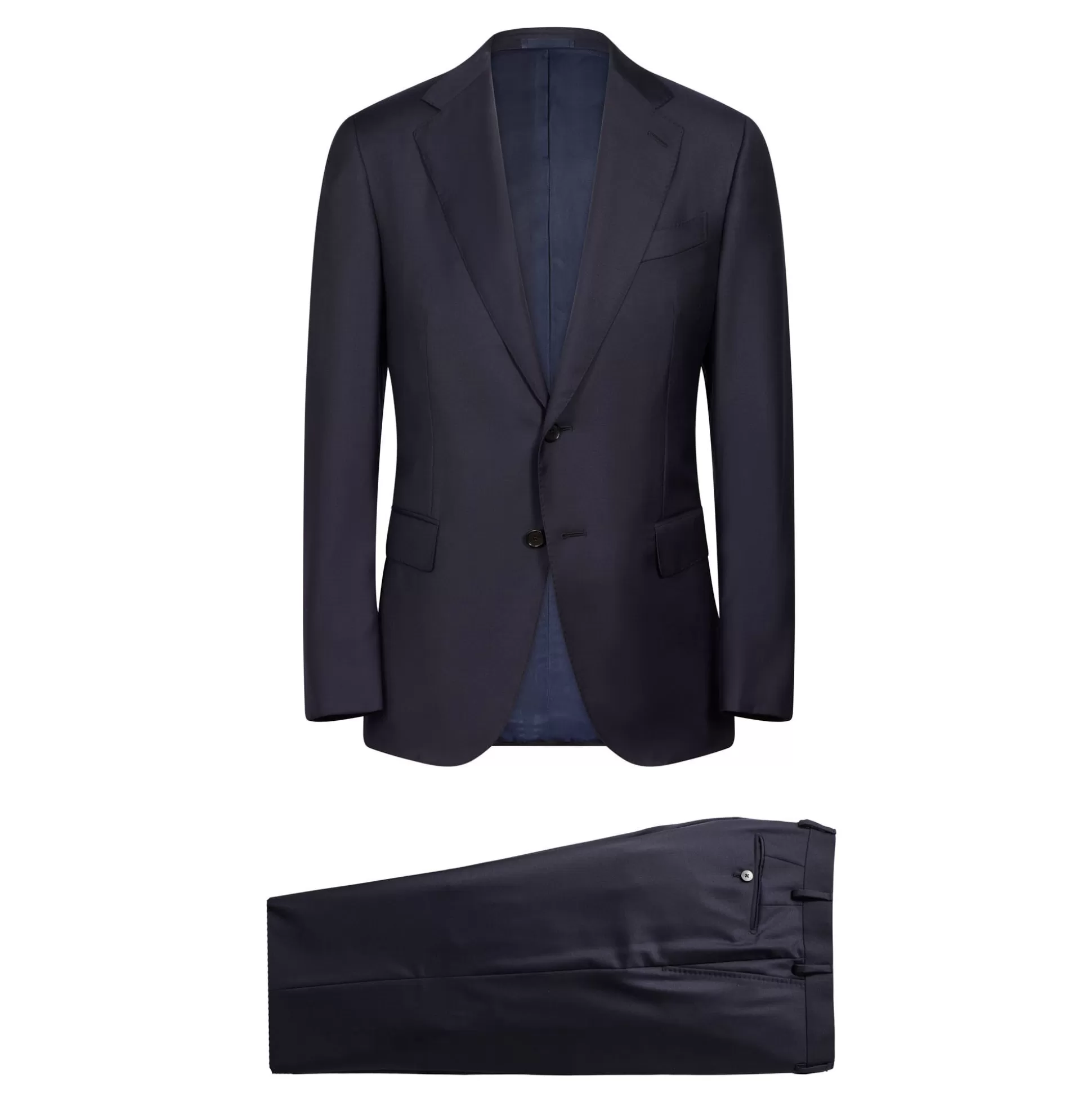 Cheap Henry Bucks HENRY SARTORIAL X CARUSO Single Breasted 2 Button Norma Suit NAVY REG