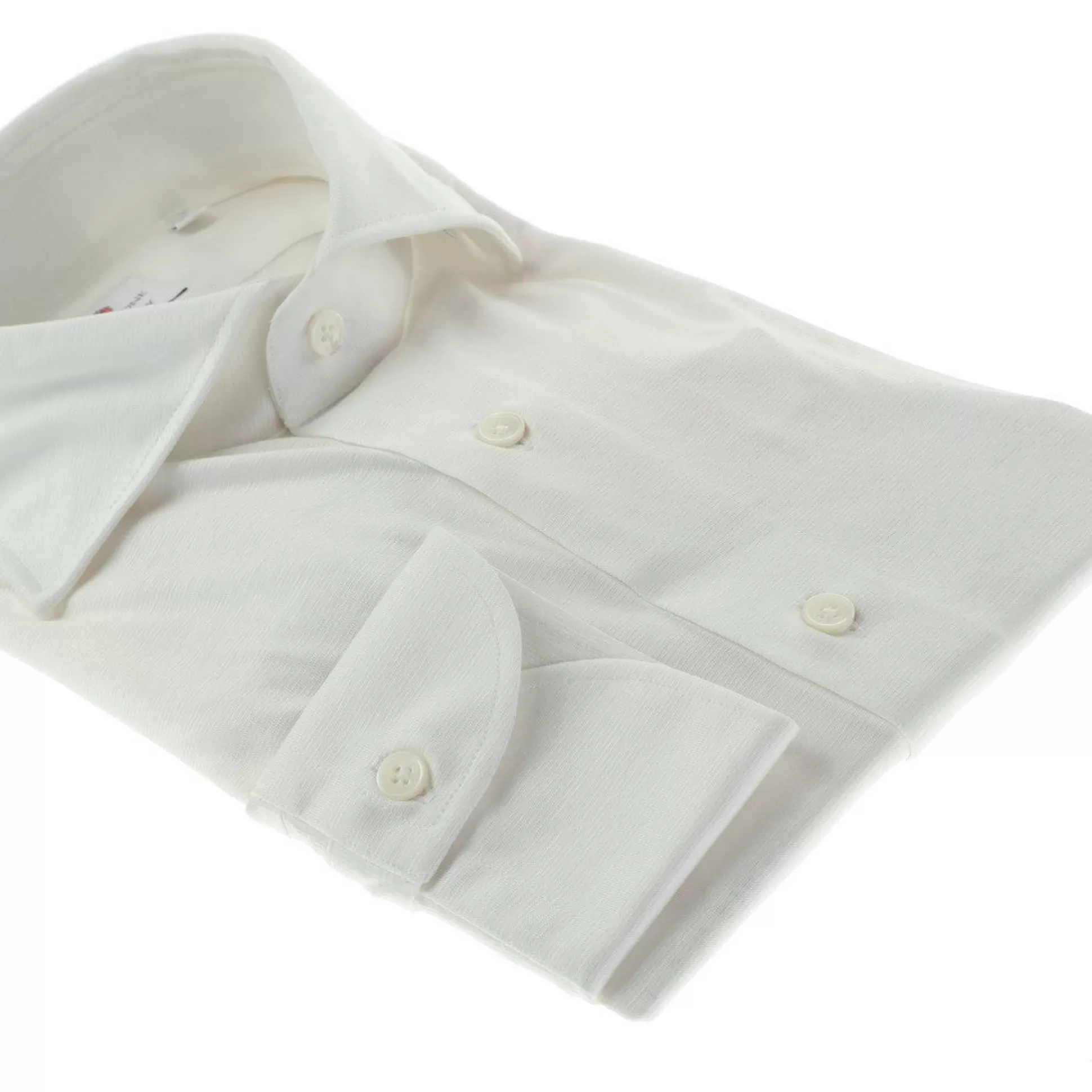 Cheap Henry Bucks HENRY SARTORIAL X CORDONE Cotton/Silk Jersey Shirt WHITE