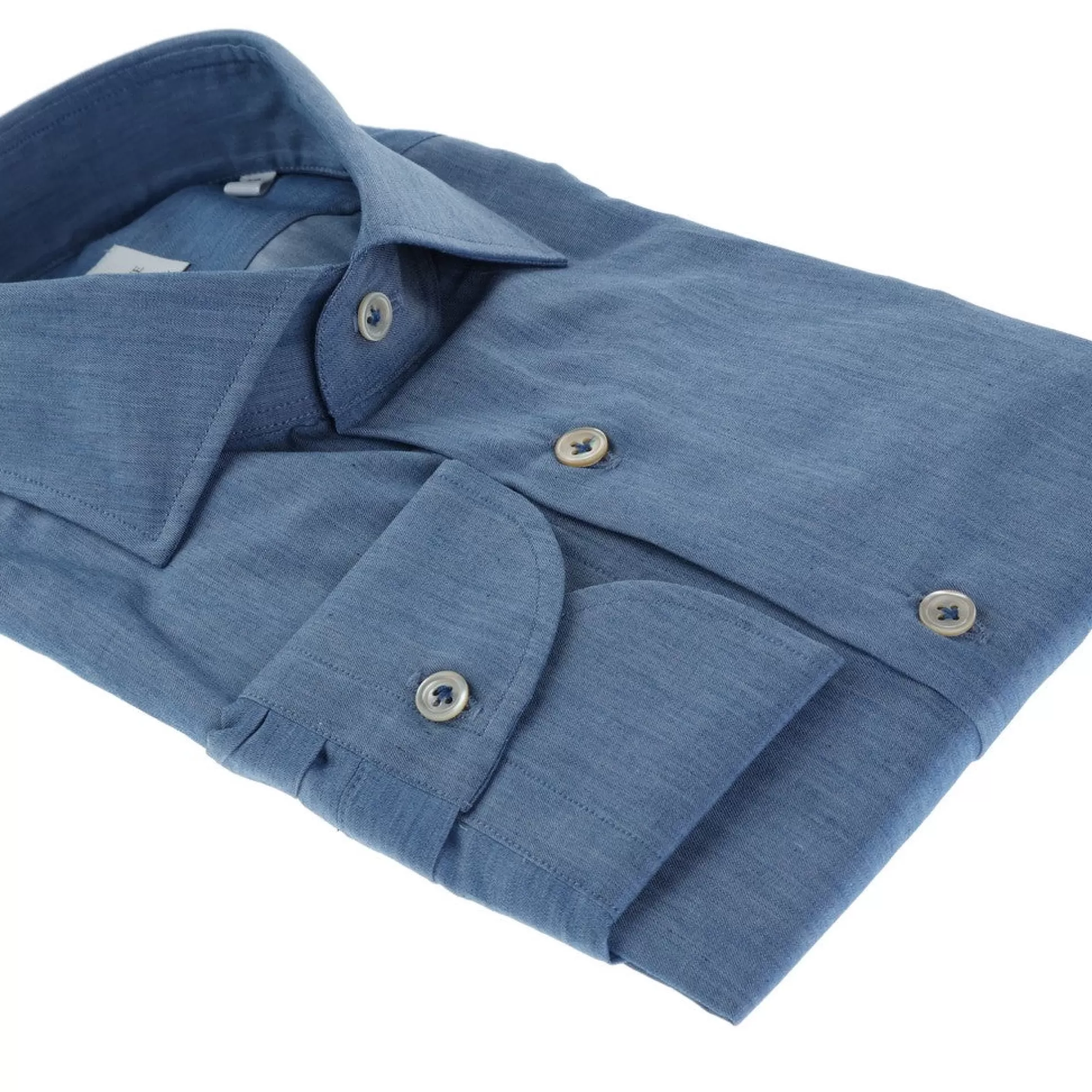 Cheap Henry Bucks HENRY SARTORIAL X CORDONE Soft Denim Shirt BLUE