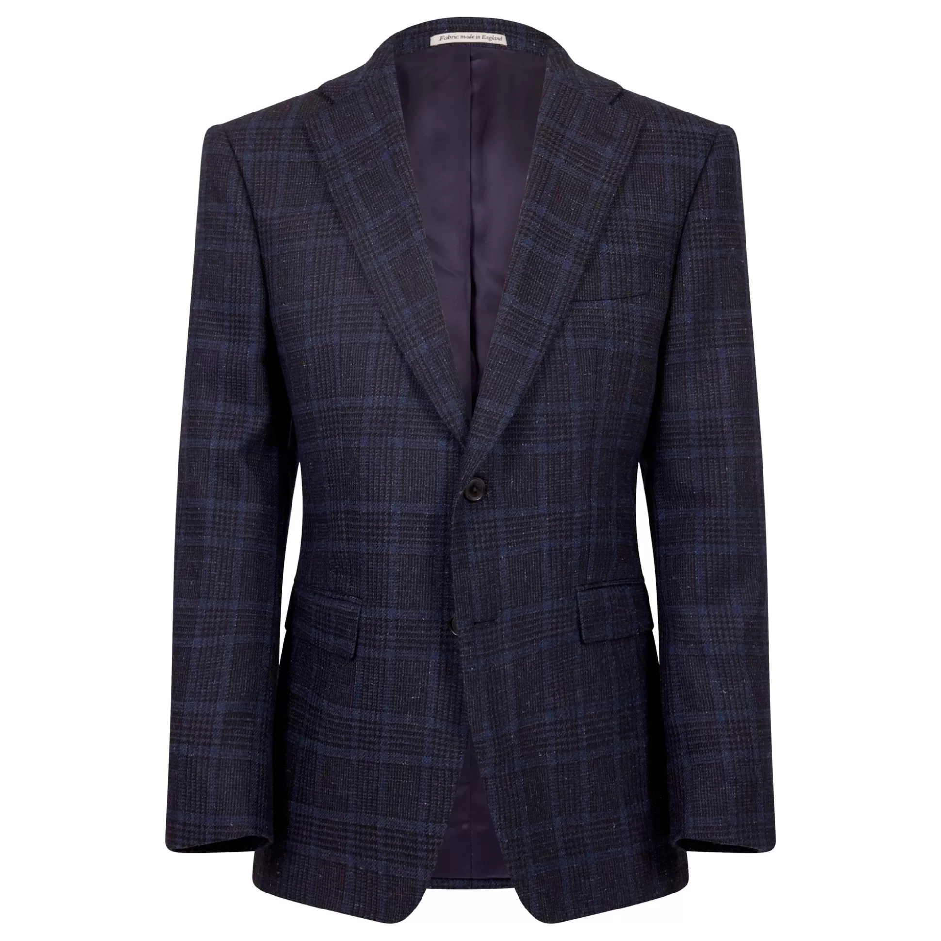 Cheap Henry Bucks HENRY SARTORIAL X DORMEUIL Full Canvas Fancy Check Jacket NAVY REG