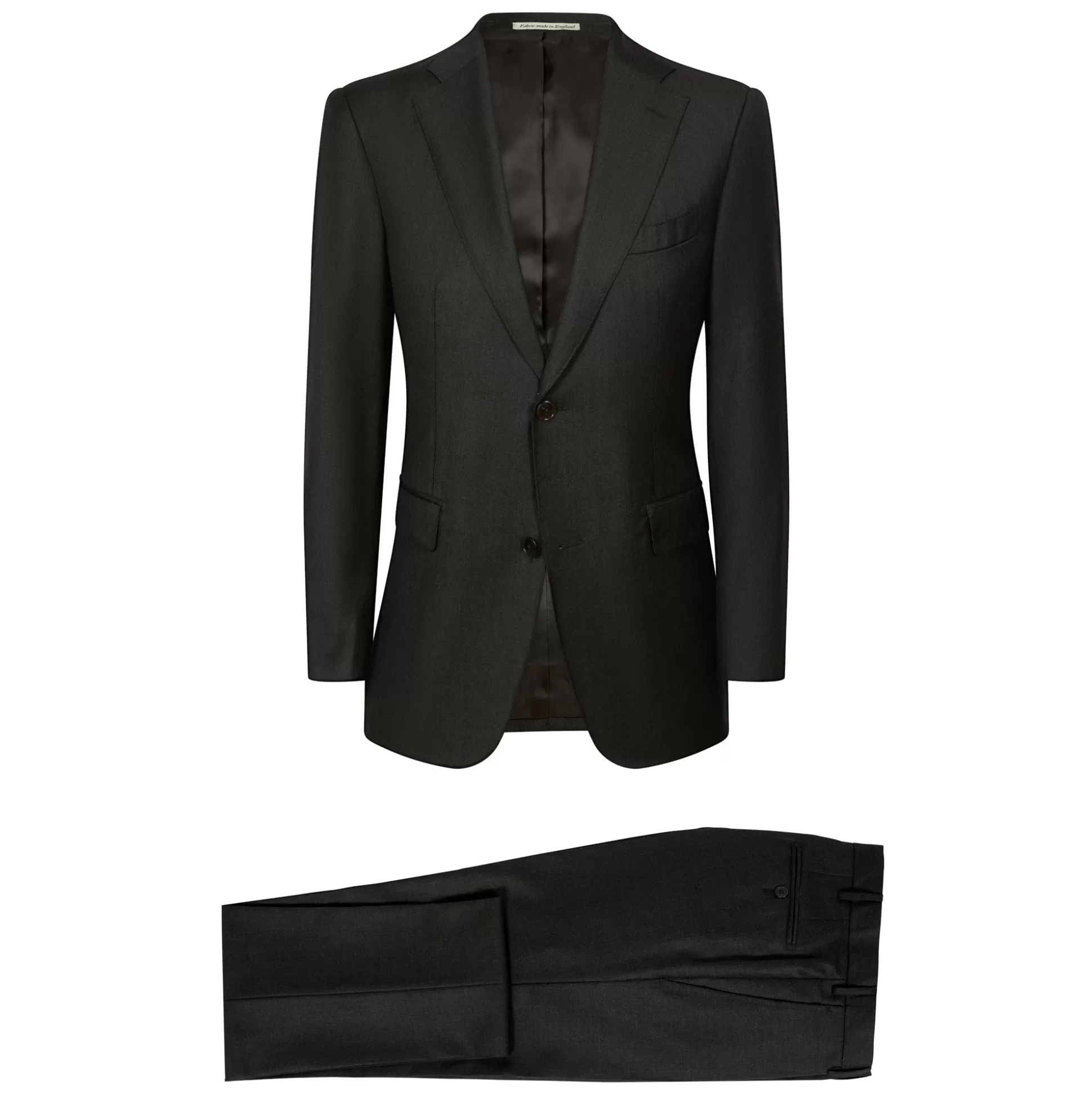 New Henry Bucks HENRY SARTORIAL X DORMEUIL Full Canvas Plain Suit CHARCOAL REG