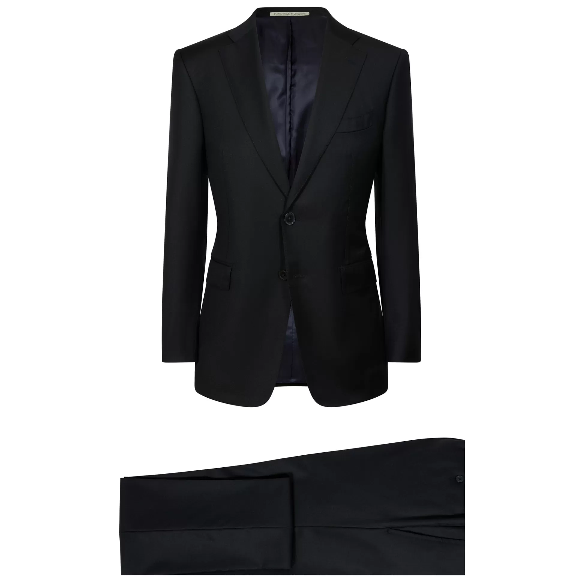 New Henry Bucks HENRY SARTORIAL X DORMEUIL Full Canvas Plain Suit NAVY REG