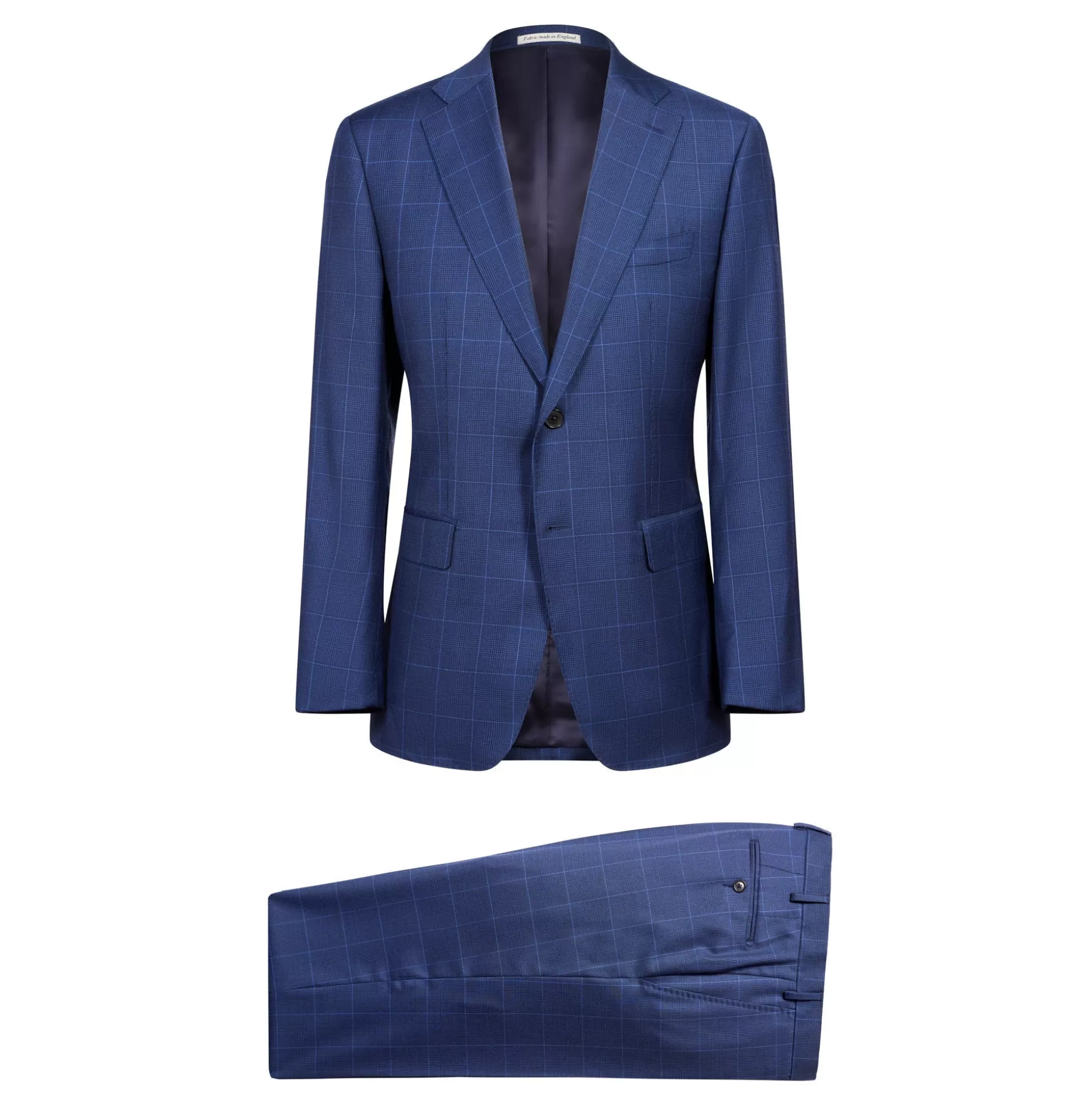 New Henry Bucks HENRY SARTORIAL X DORMEUIL Glen Check SUIT FC NAVY REG