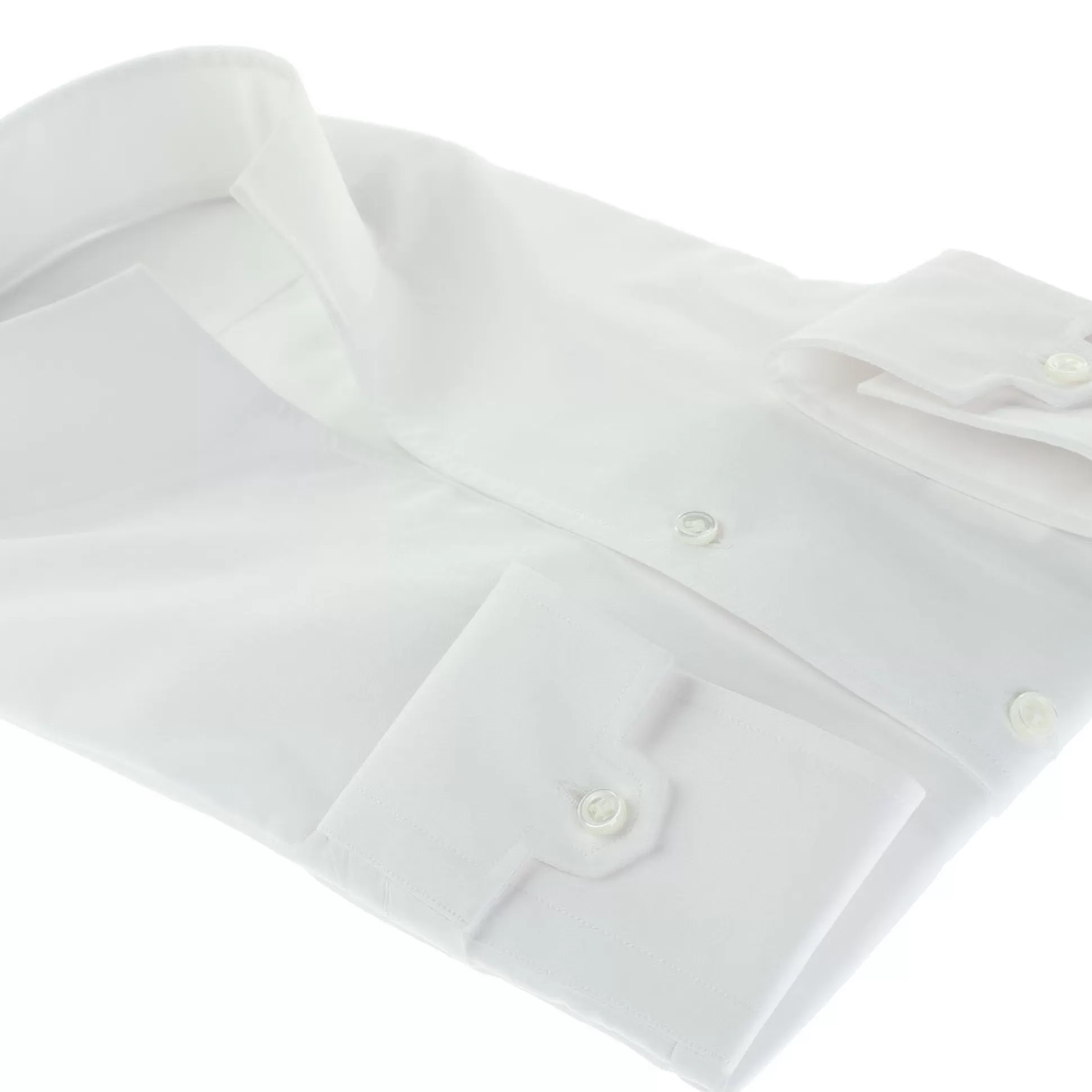 Outlet Henry Bucks HENRY SARTORIAL X GHERARDI Cotton Long Sleeve Shirt WHITE