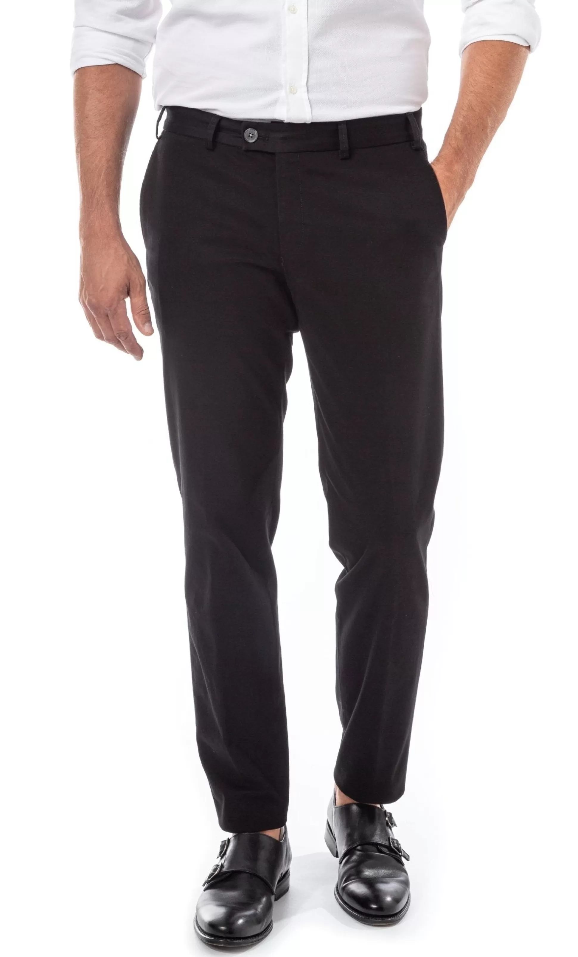 Outlet Henry Bucks HENRY SARTORIAL X HILTL Chino With Slant Pocket BLACK
