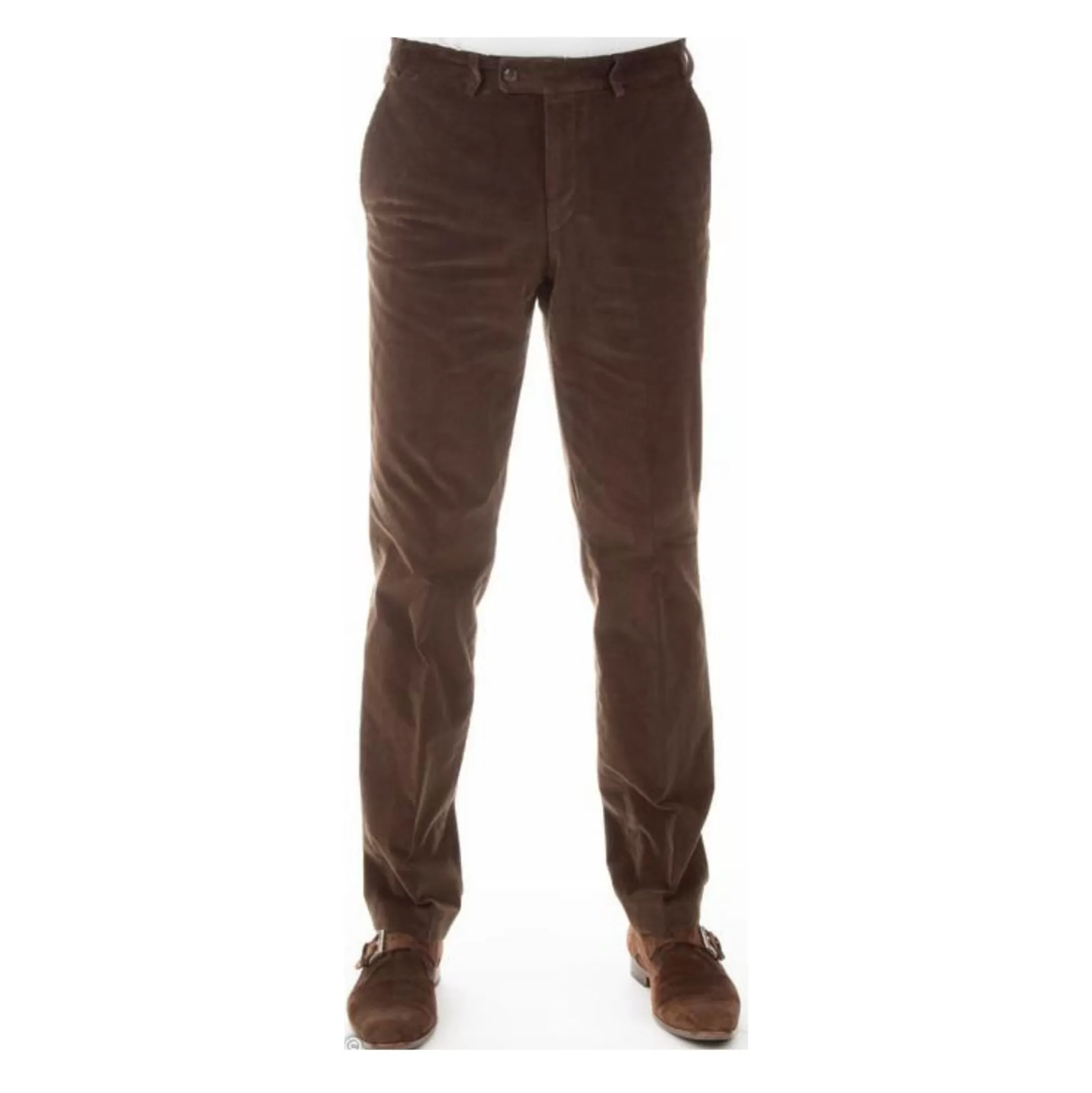 New Henry Bucks HENRY SARTORIAL X HILTL Parma SUPIMA® Corduroy Trouser BROWN BROWN 36